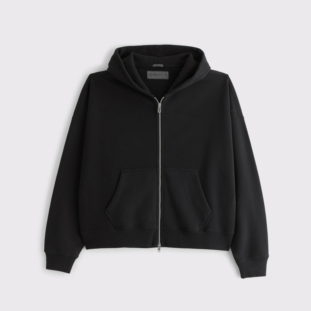 Abercrombie Essential Cropped Full-Zip Hoodie