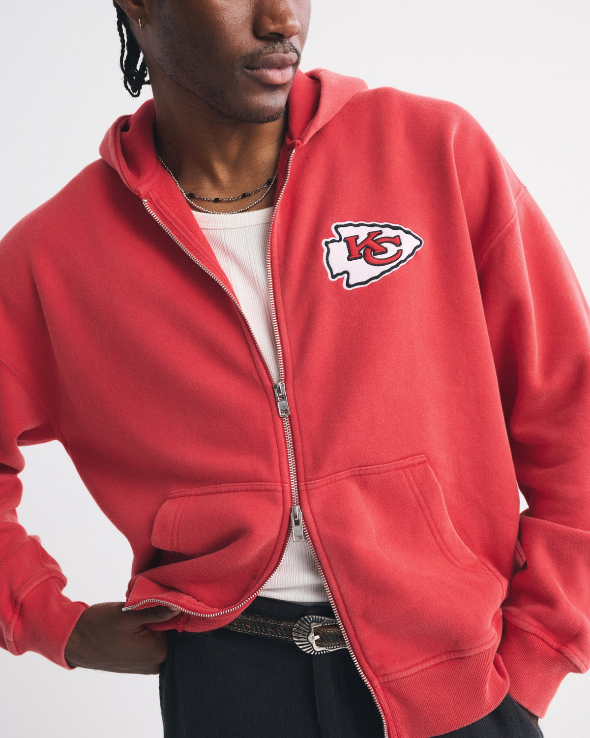 Abercrombie Kansas City Chiefs Full-Zip Hoodie