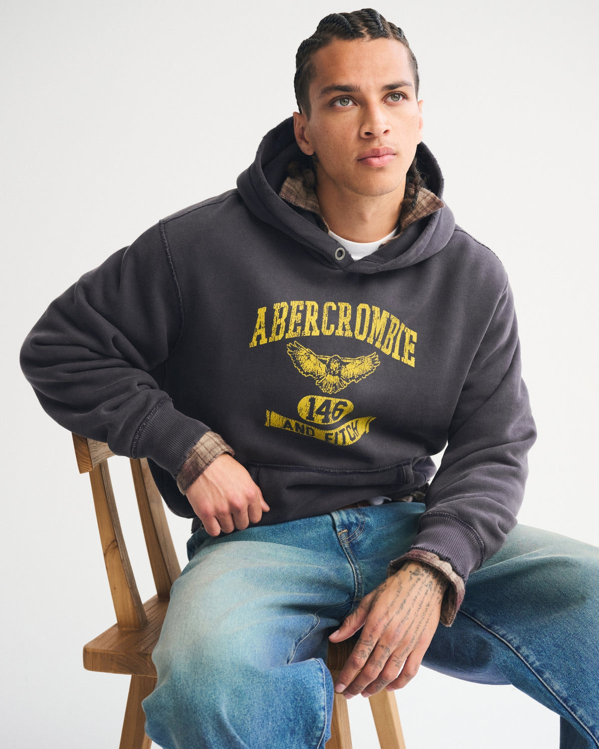 Abercrombie Logo Popover Hoodie