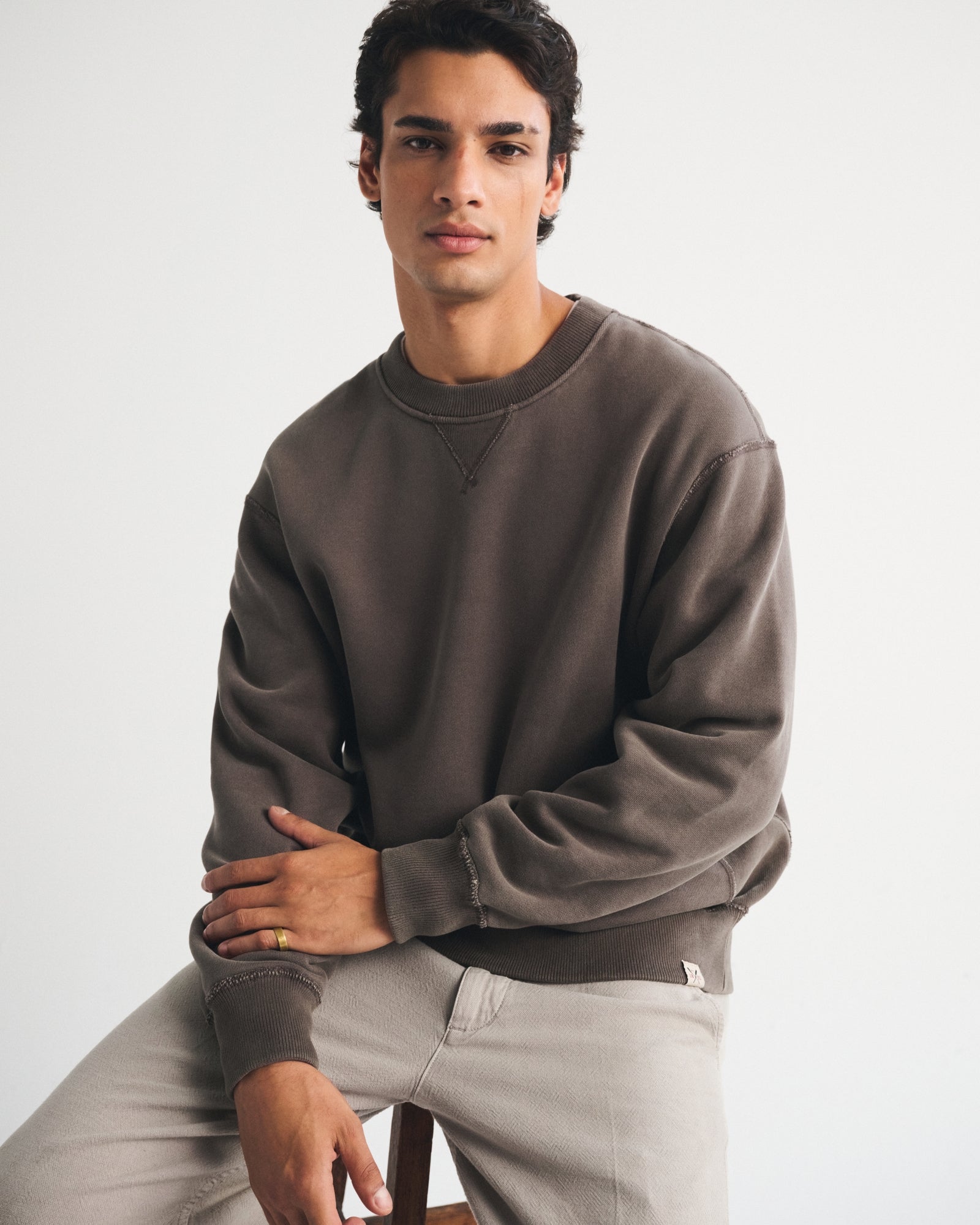Abercrombie Heritage Heavyweight Crew Sweatshirt