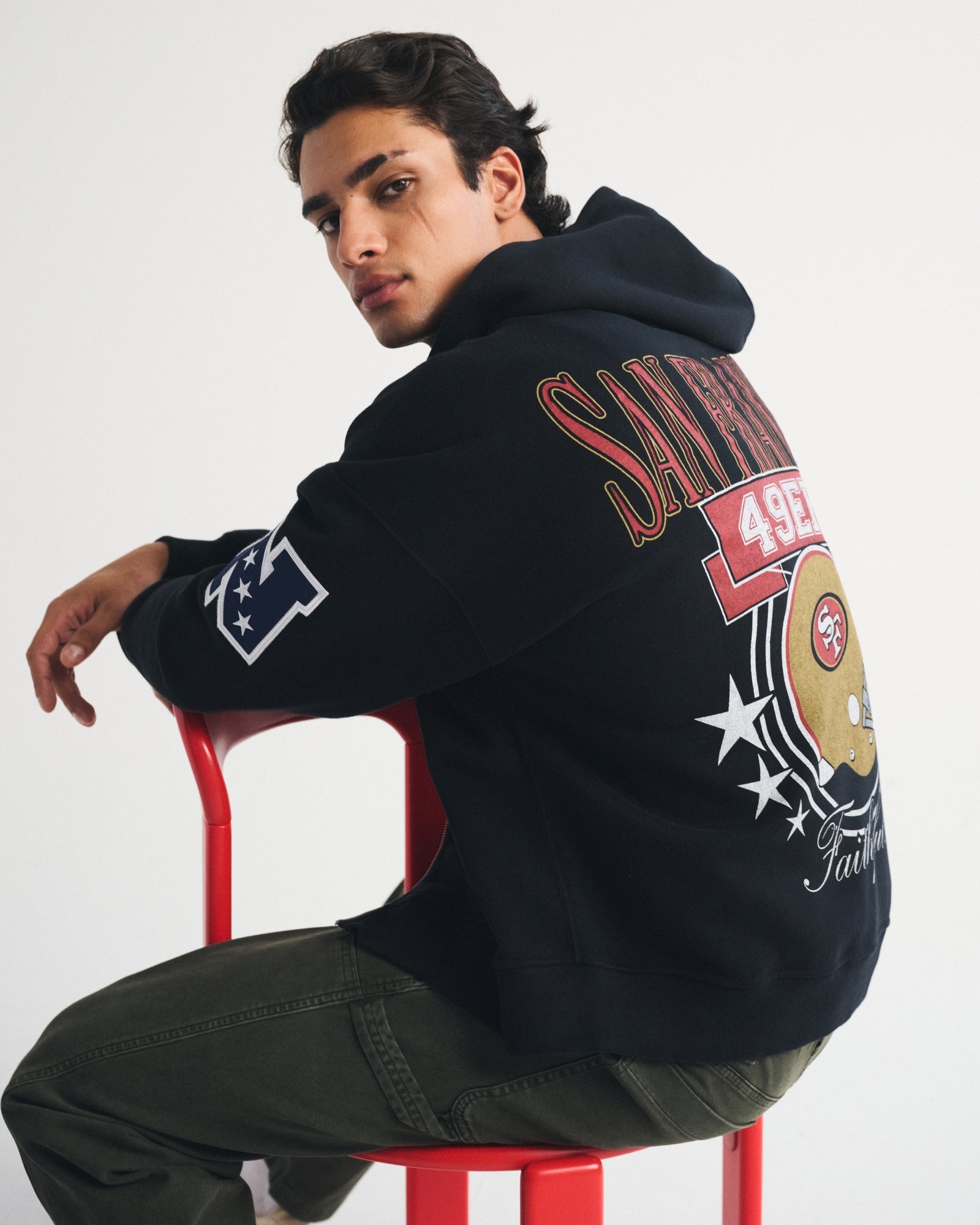 Abercrombie San Francisco 49ers Full-Zip Hoodie