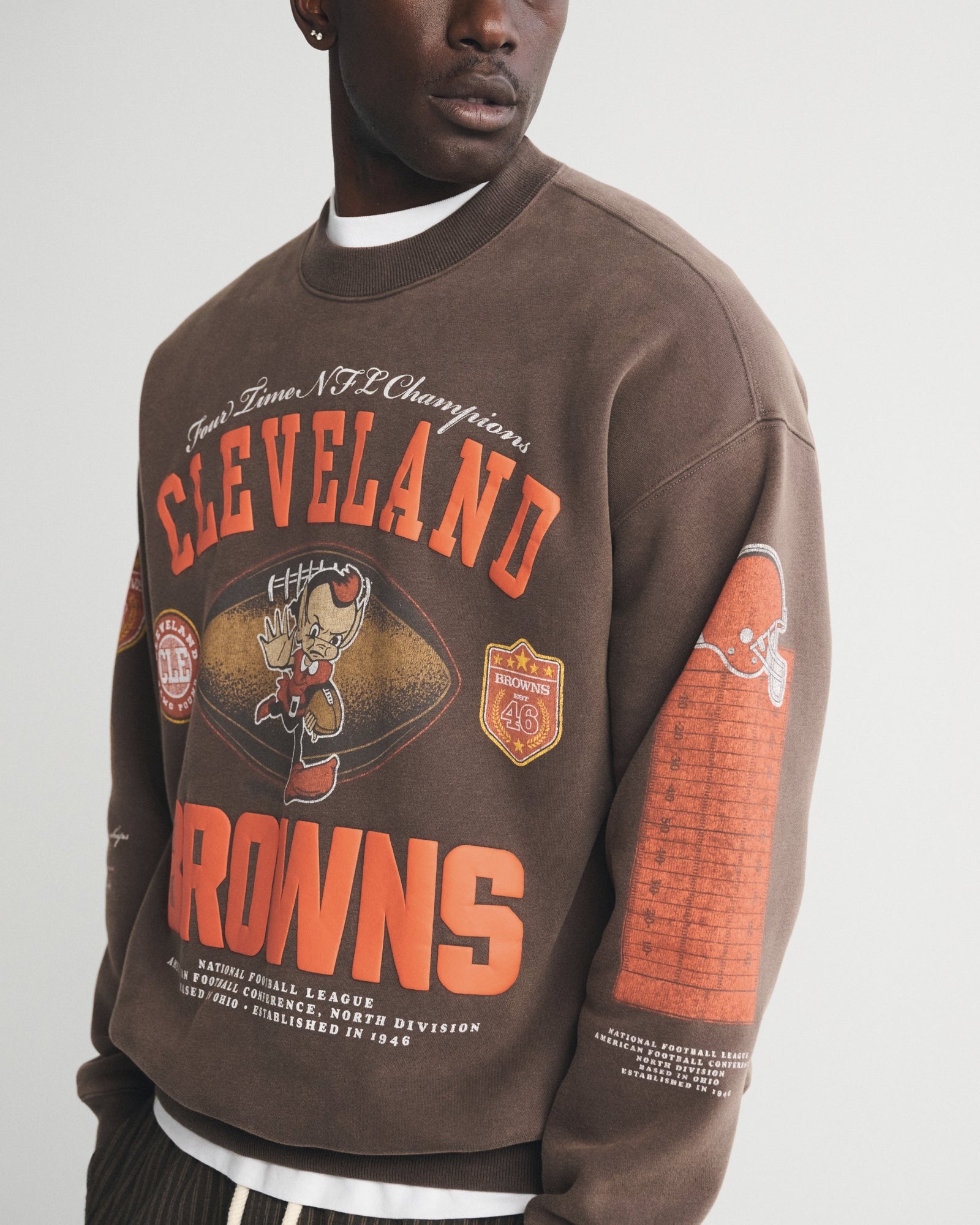 Abercrombie Green Bay Packers Crew Sweatshirt