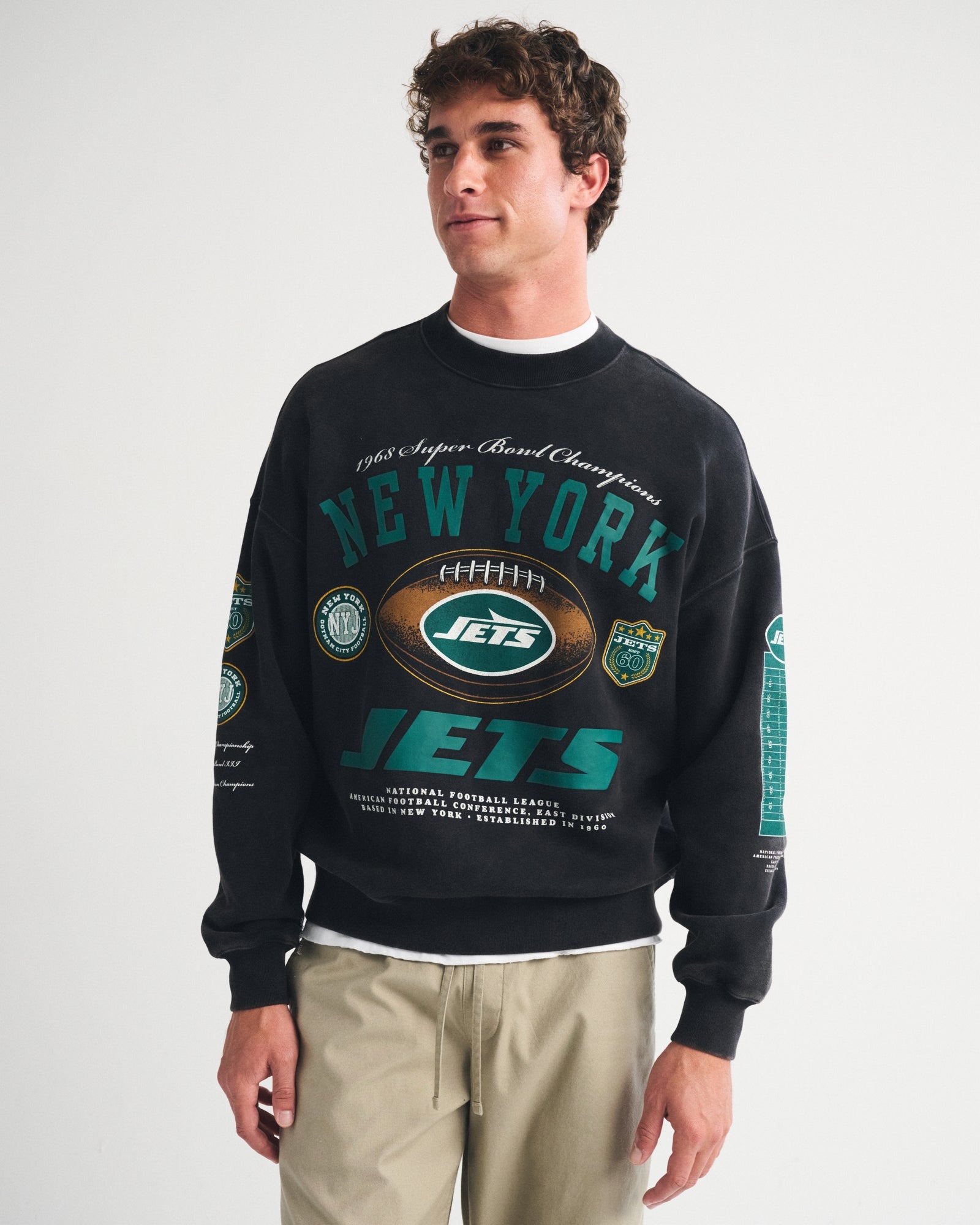 Abercrombie Green Bay Packers Crew Sweatshirt