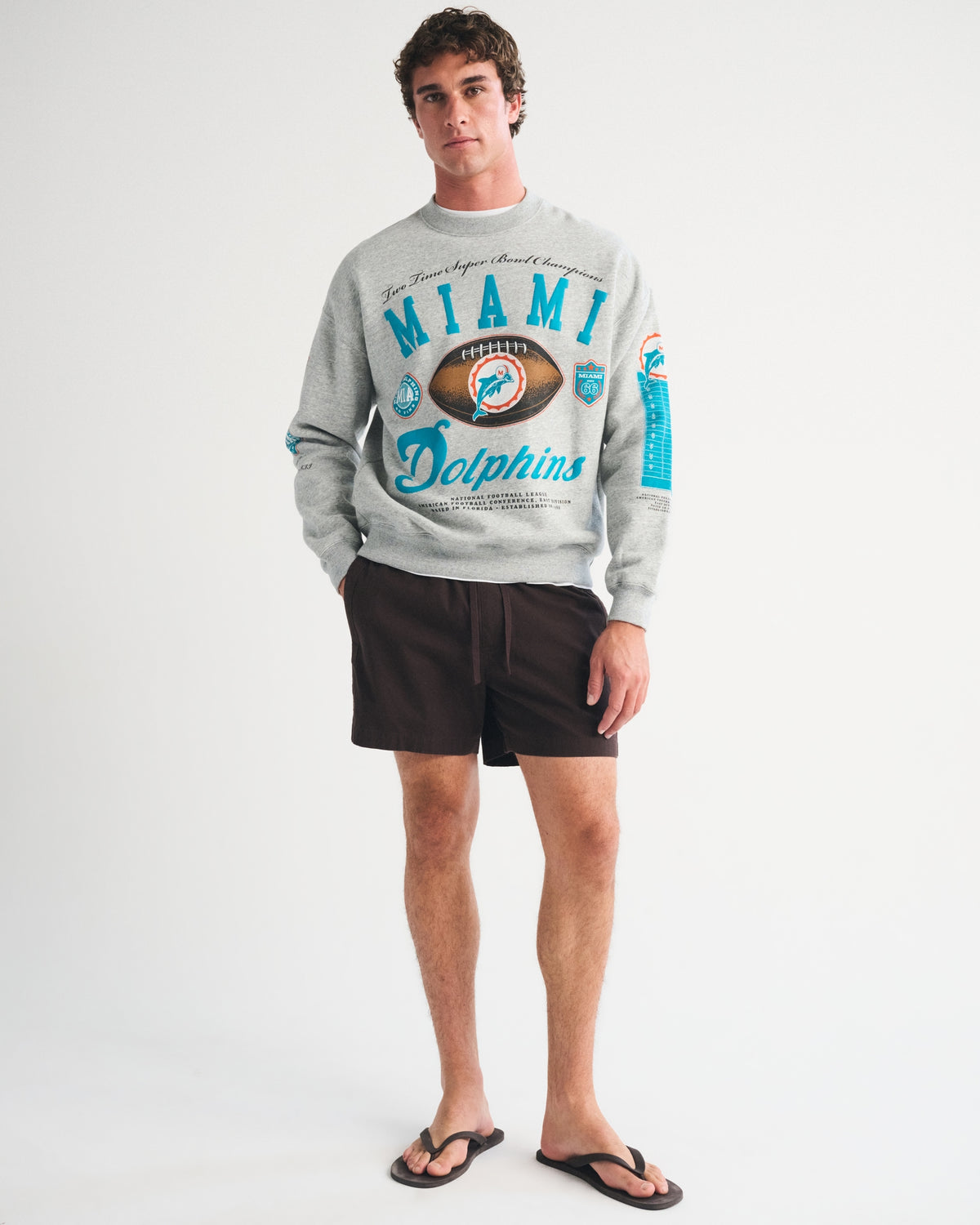Abercrombie Green Bay Packers Crew Sweatshirt