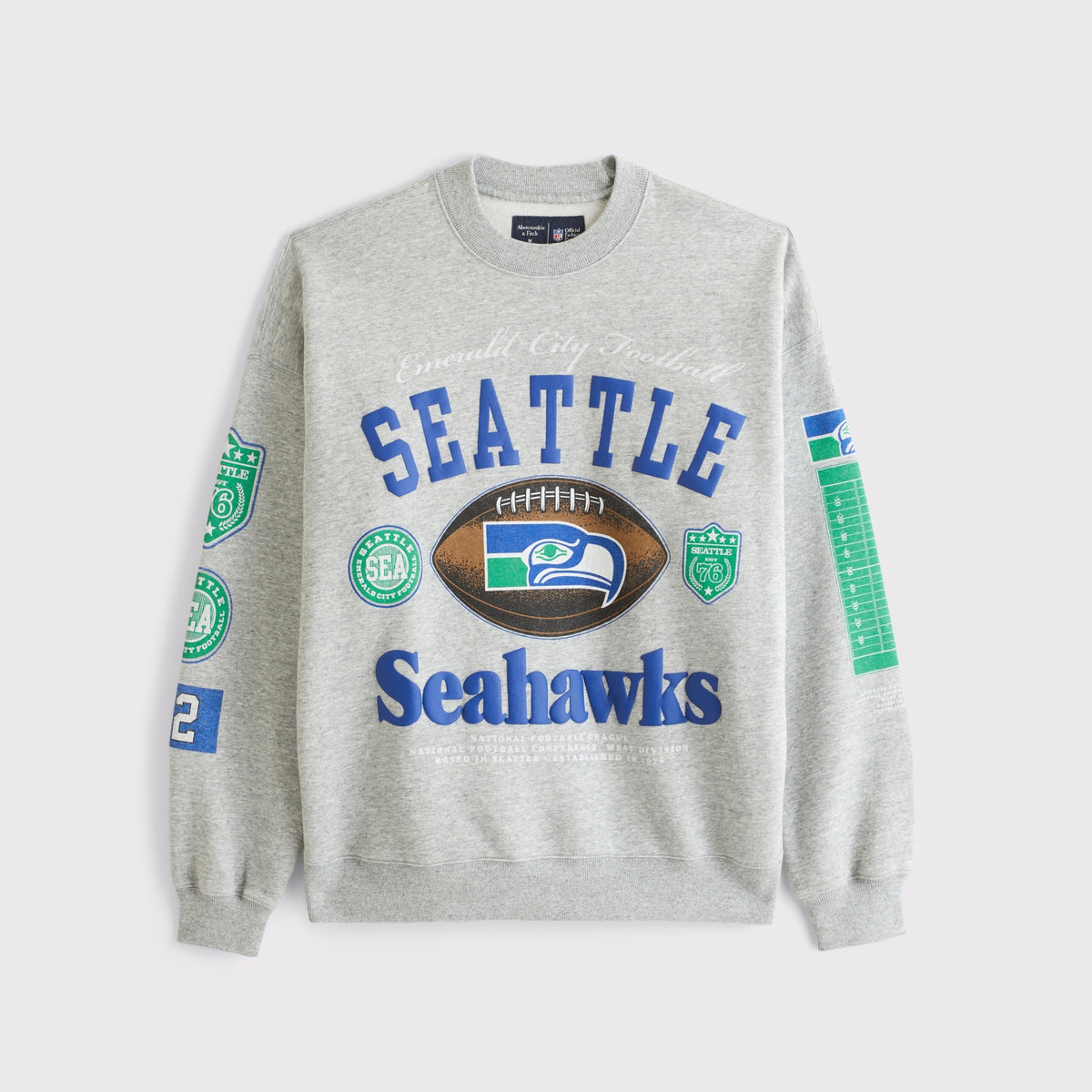 Abercrombie Green Bay Packers Crew Sweatshirt