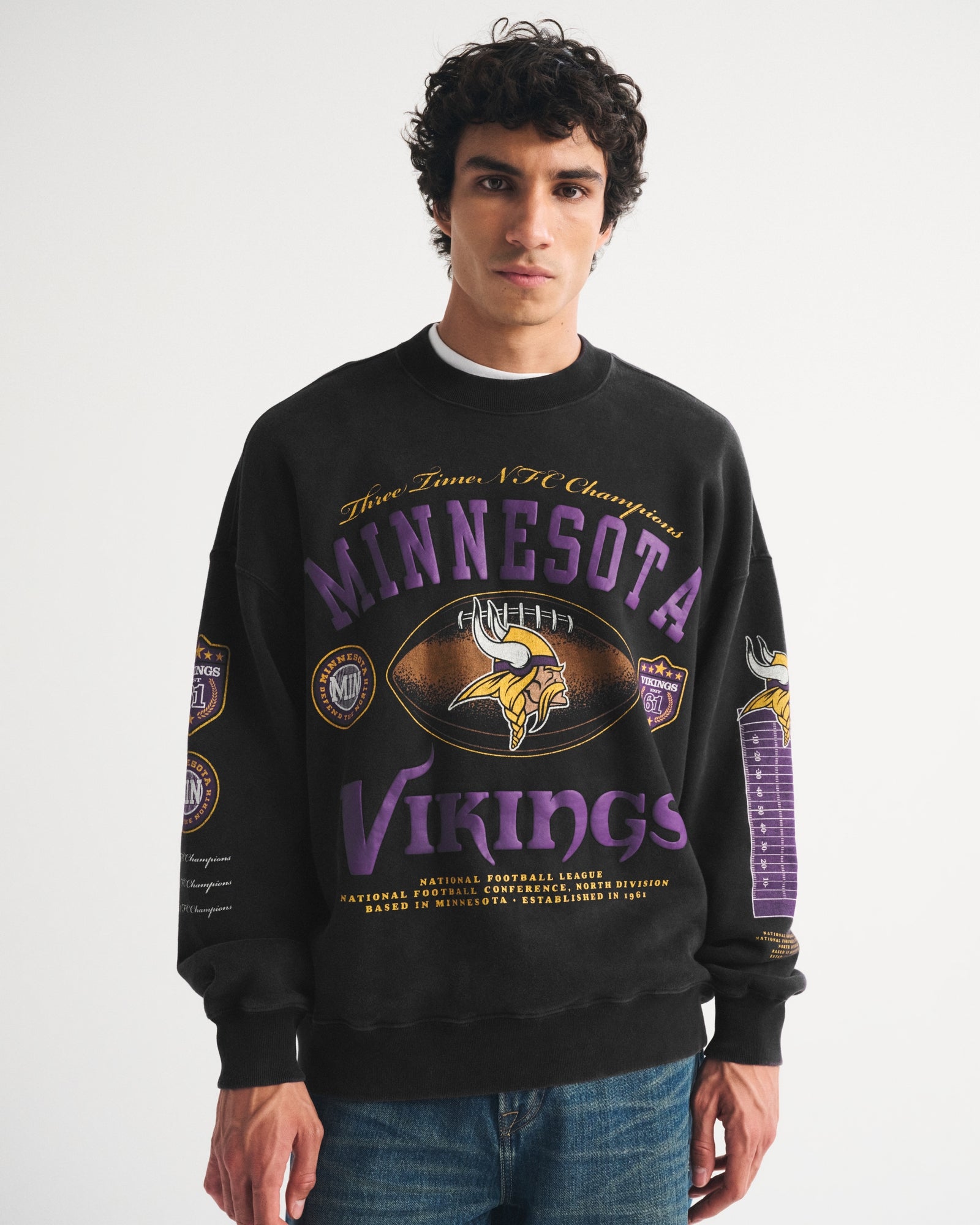 Abercrombie Green Bay Packers Crew Sweatshirt