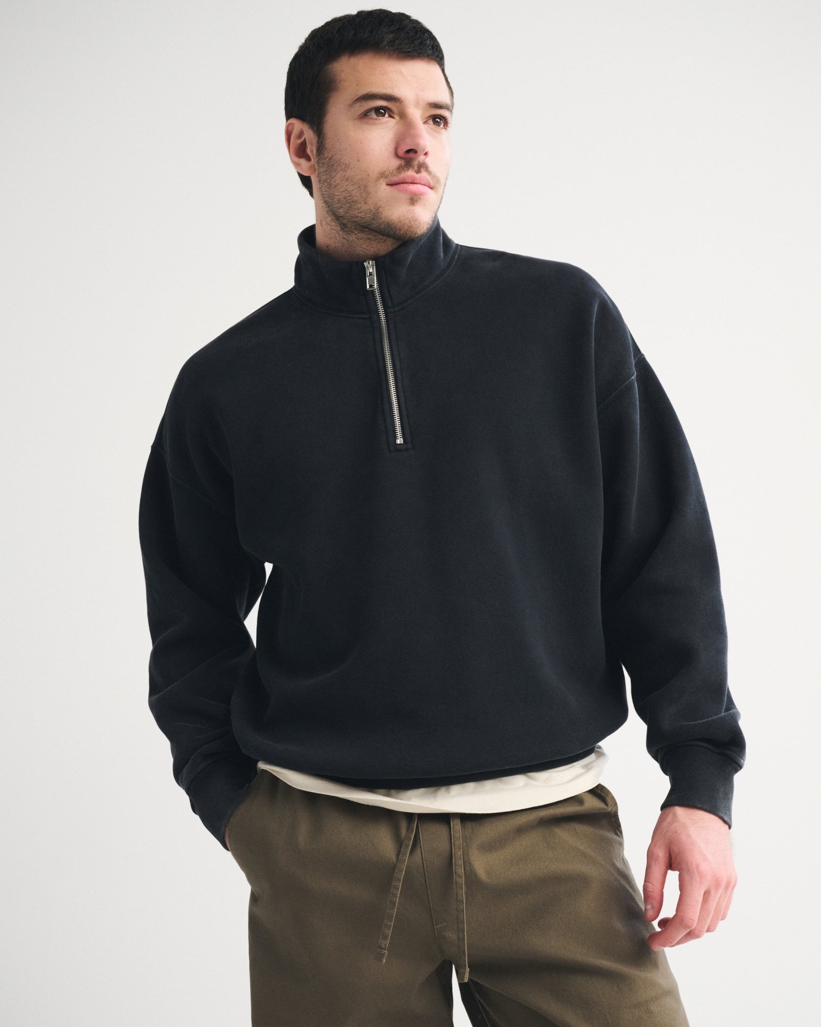 Abercrombie Essential Half-Zip Sweatshirt