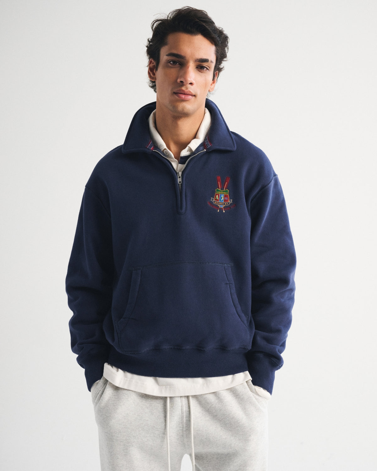 Abercrombie Heritage Heavyweight Popover Hoodie