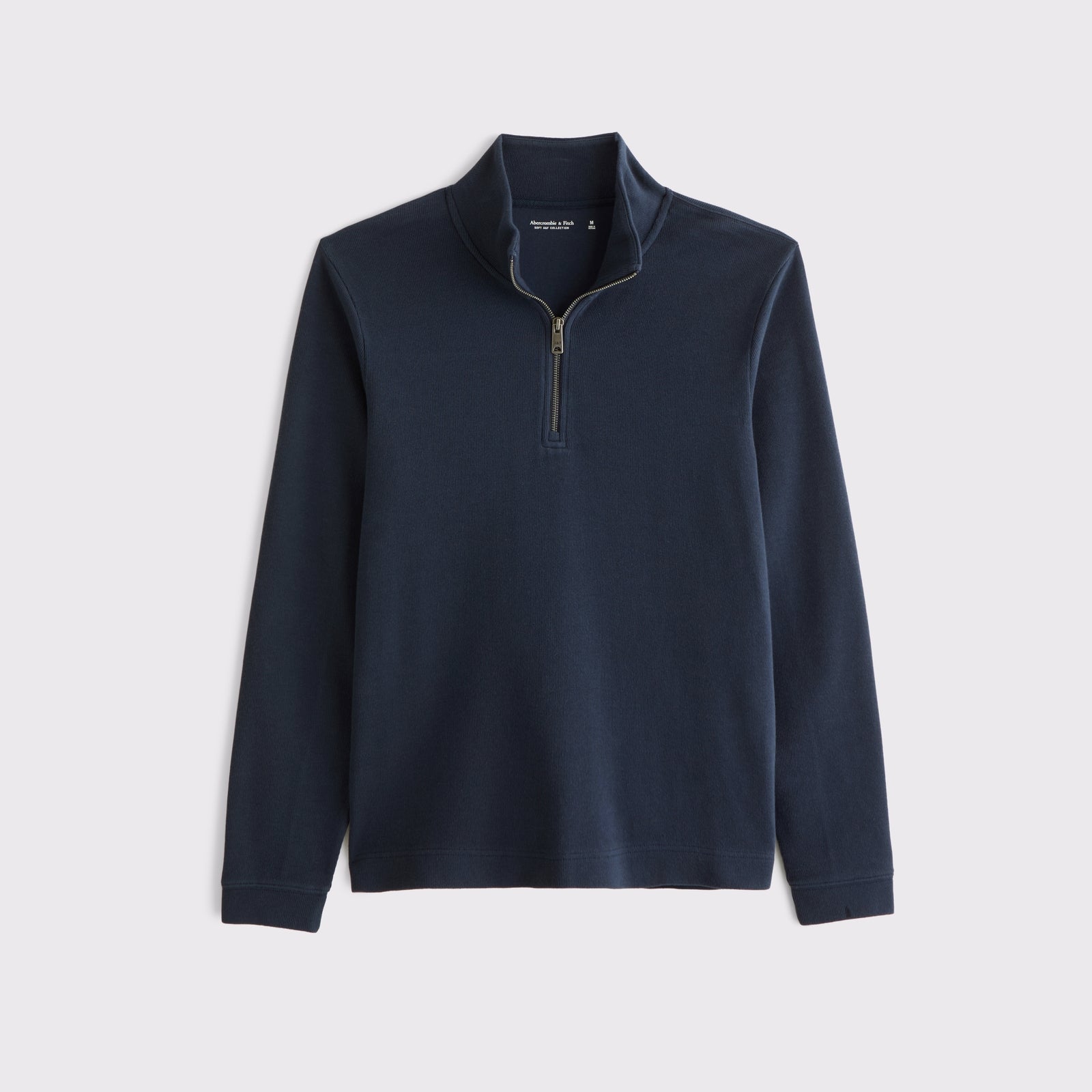 Abercrombie 100% Cotton French Rib Half-Zip