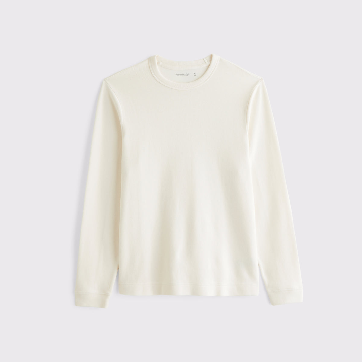 Abercrombie 100% Cotton Long-Sleeve French Rib Tee
