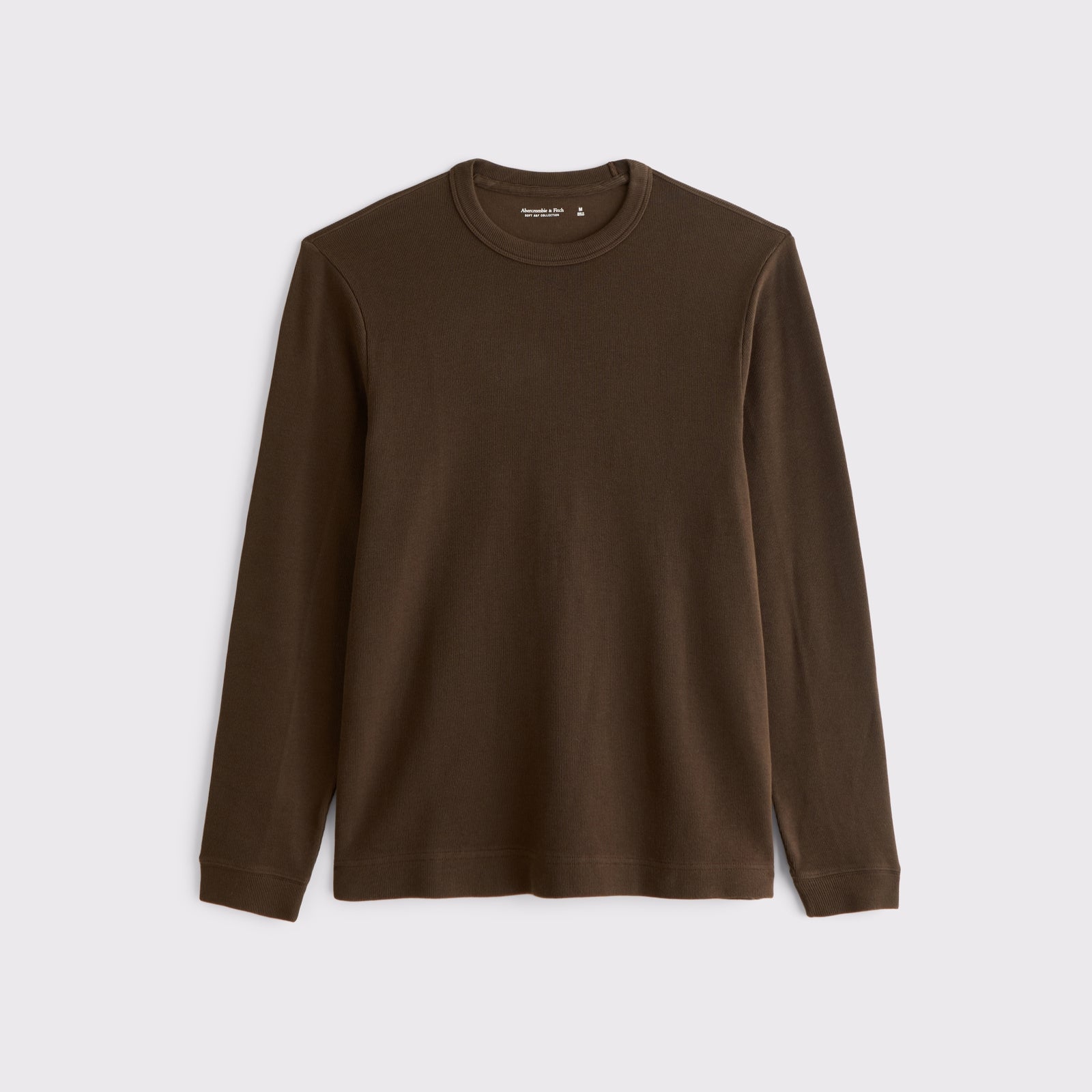 Abercrombie 100% Cotton Long-Sleeve French Rib Tee