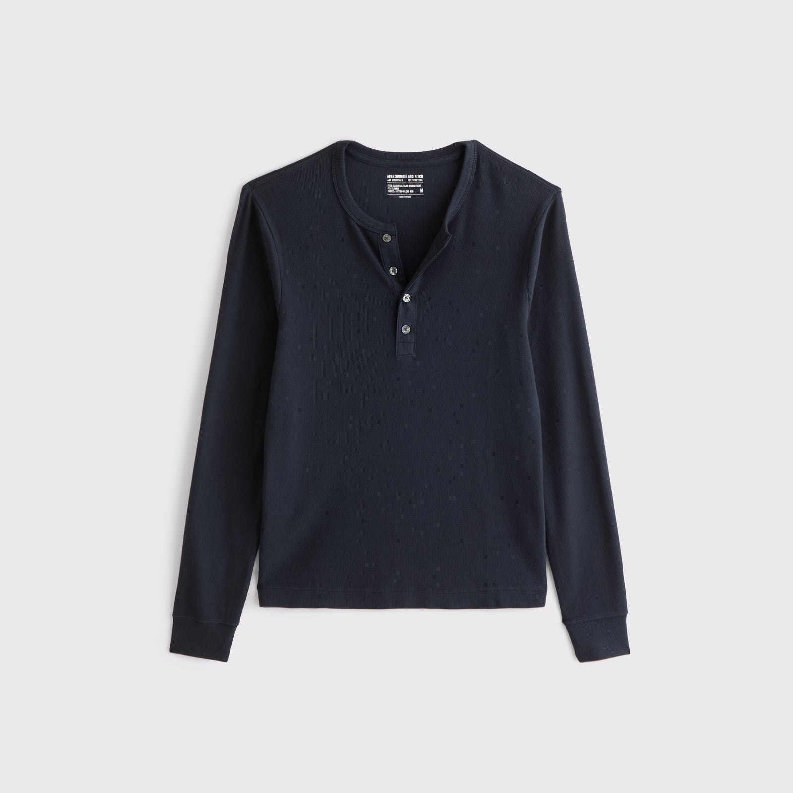 Abercrombie Essential Slim Ribbed Henley