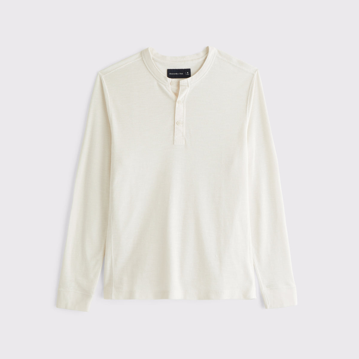 Abercrombie 100% Cotton Textured Henley