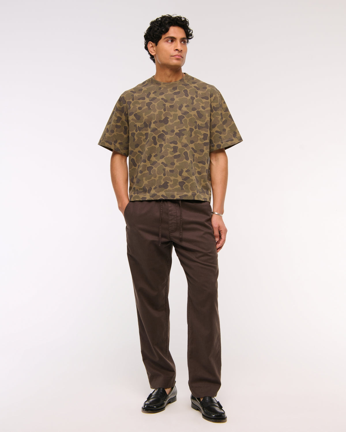 Abercrombie Premium Heavyweight Cropped Tee