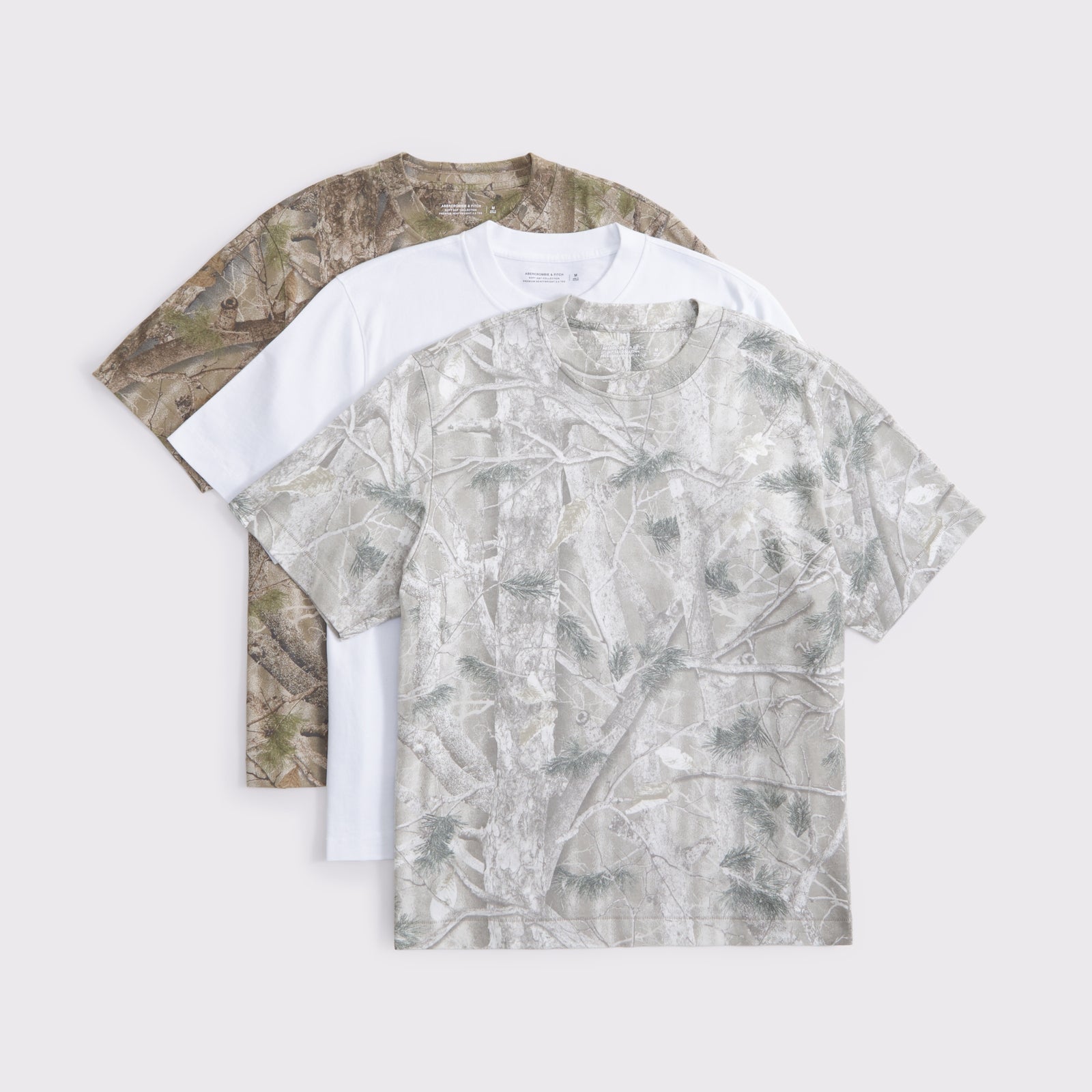Abercrombie 3-Pack Premium Heavyweight 2.0 Tees