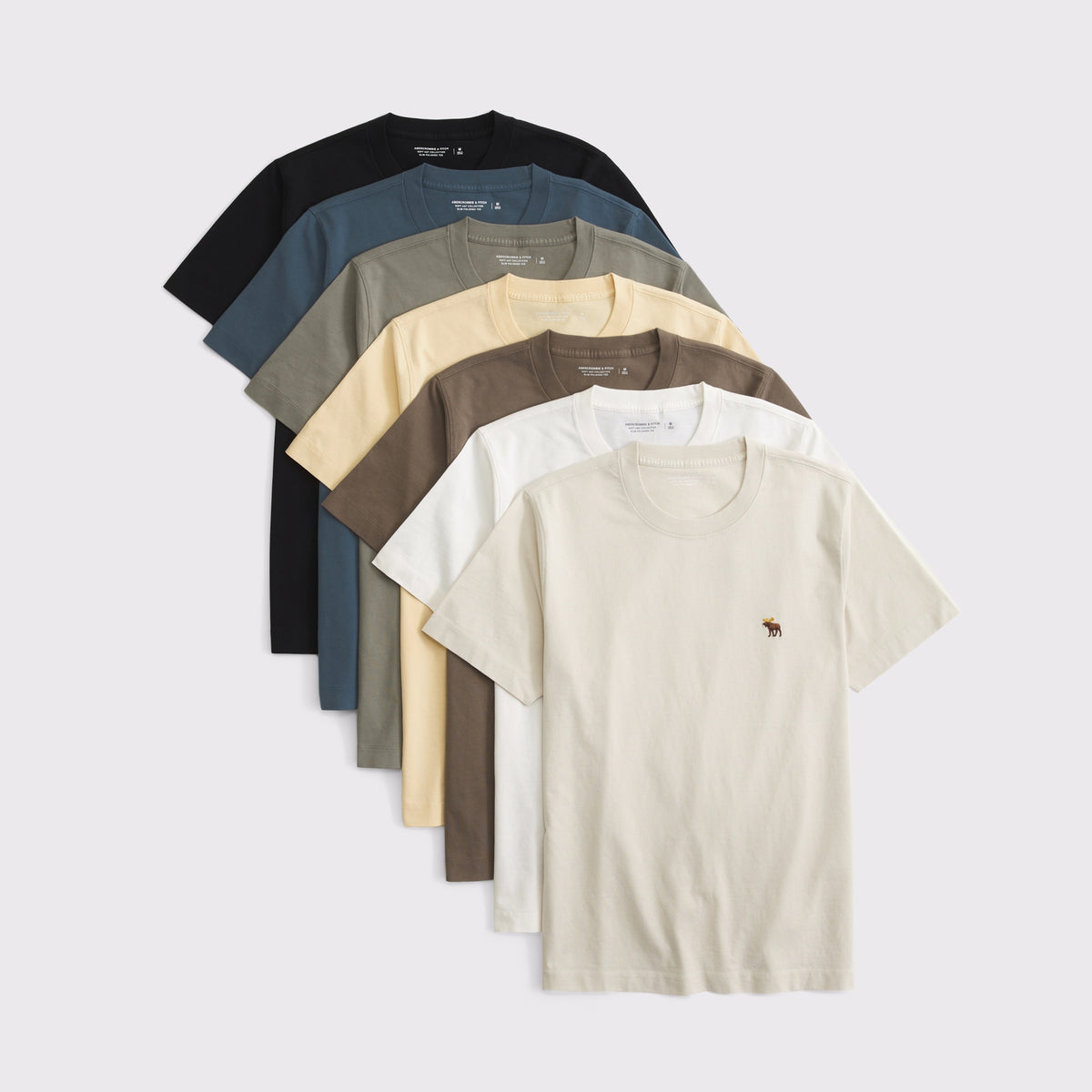 Abercrombie 7-Pack Slim Polished Signature Icon Tees