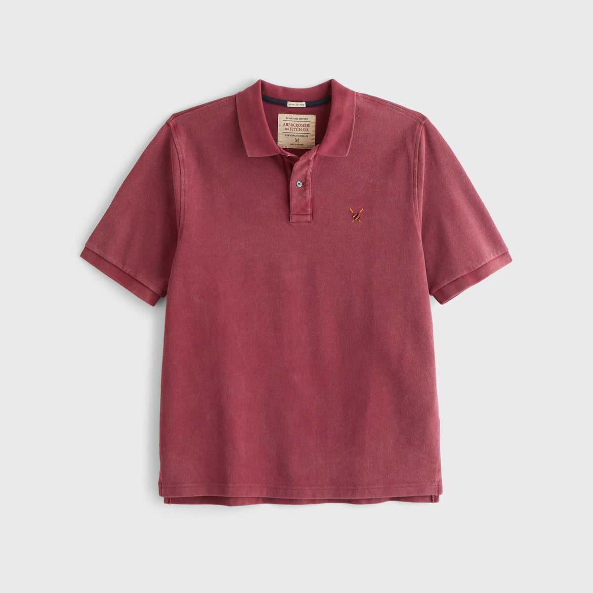 Abercrombie 100% Cotton Icon Pique Polo