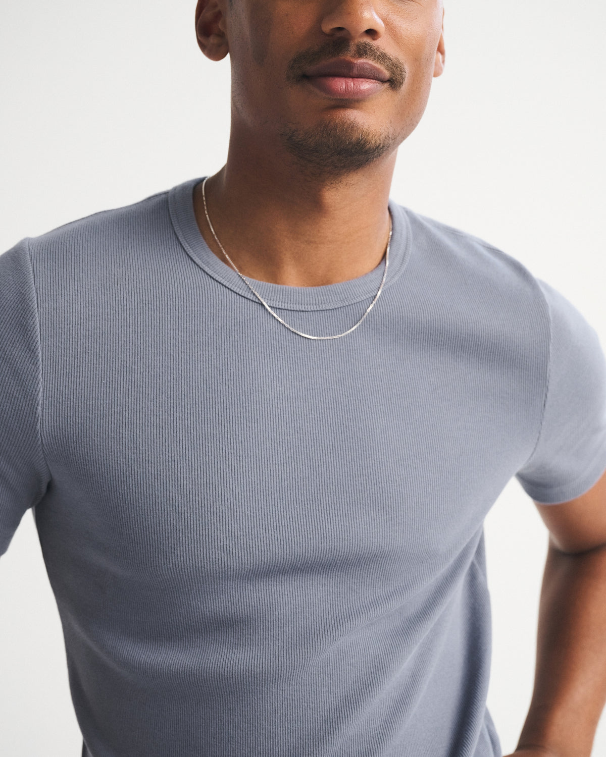 Abercrombie Essential Slim Ribbed Tee