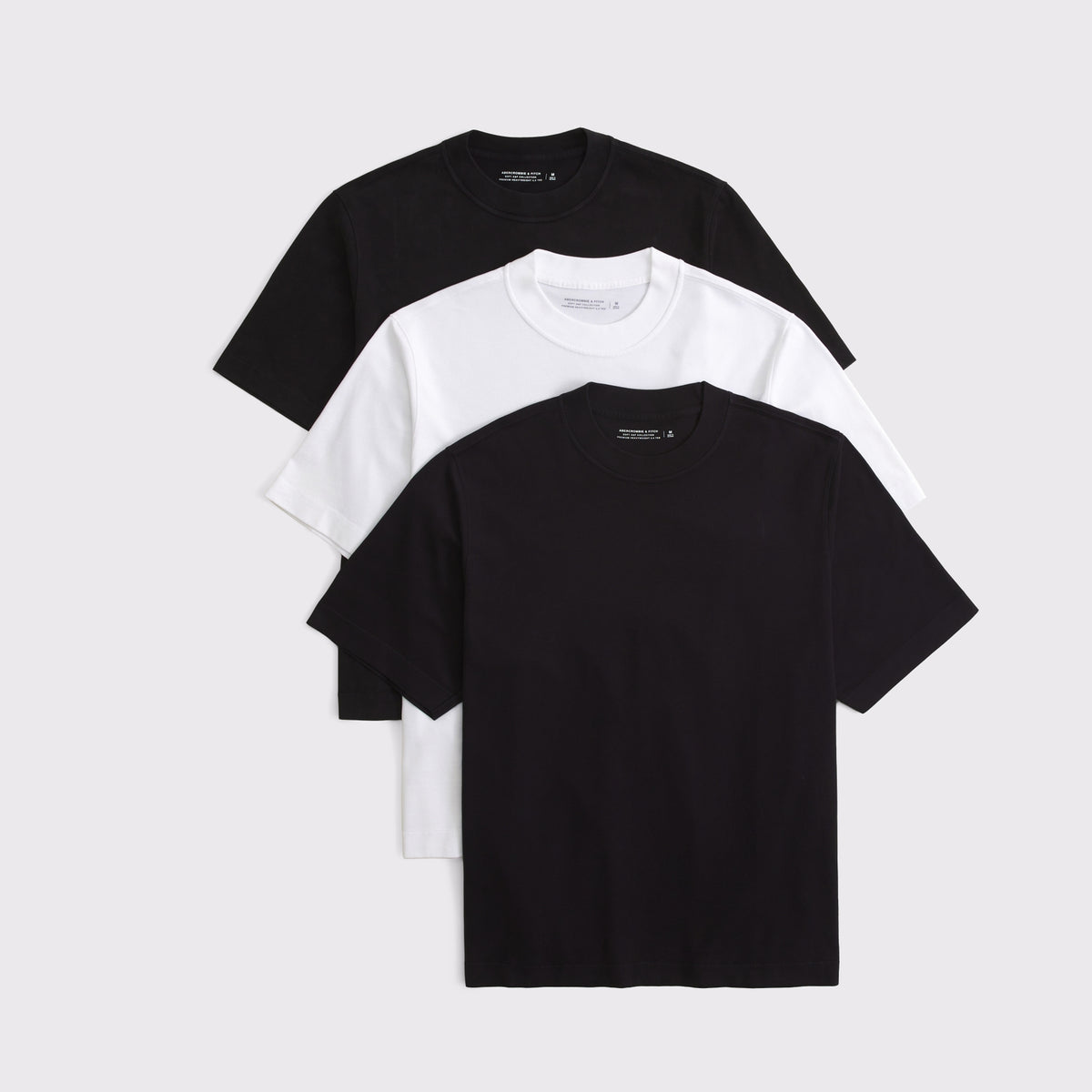 Abercrombie 3-Pack Premium Heavyweight 2.0 Tees