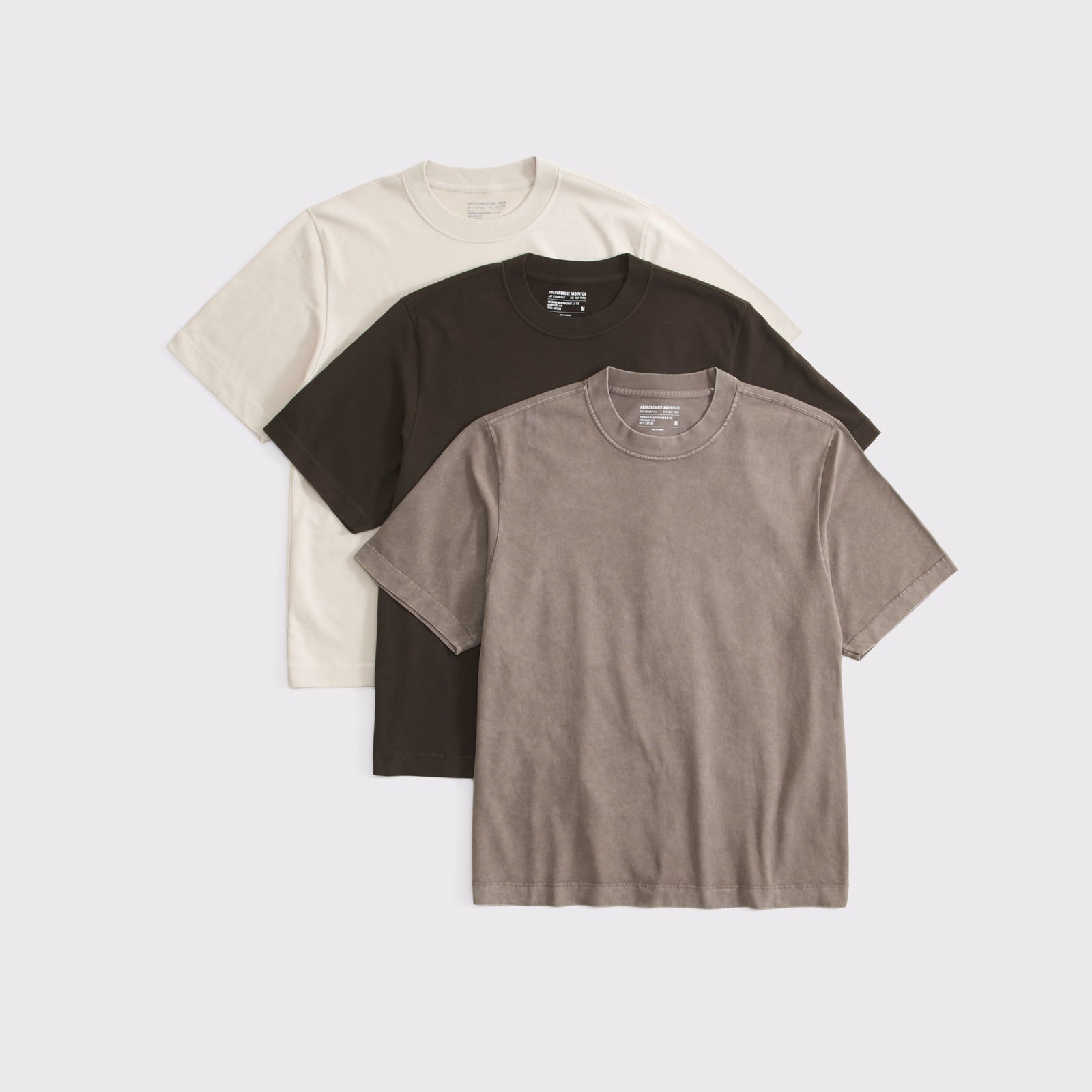 Abercrombie 3-Pack Premium Heavyweight 2.0 Tees