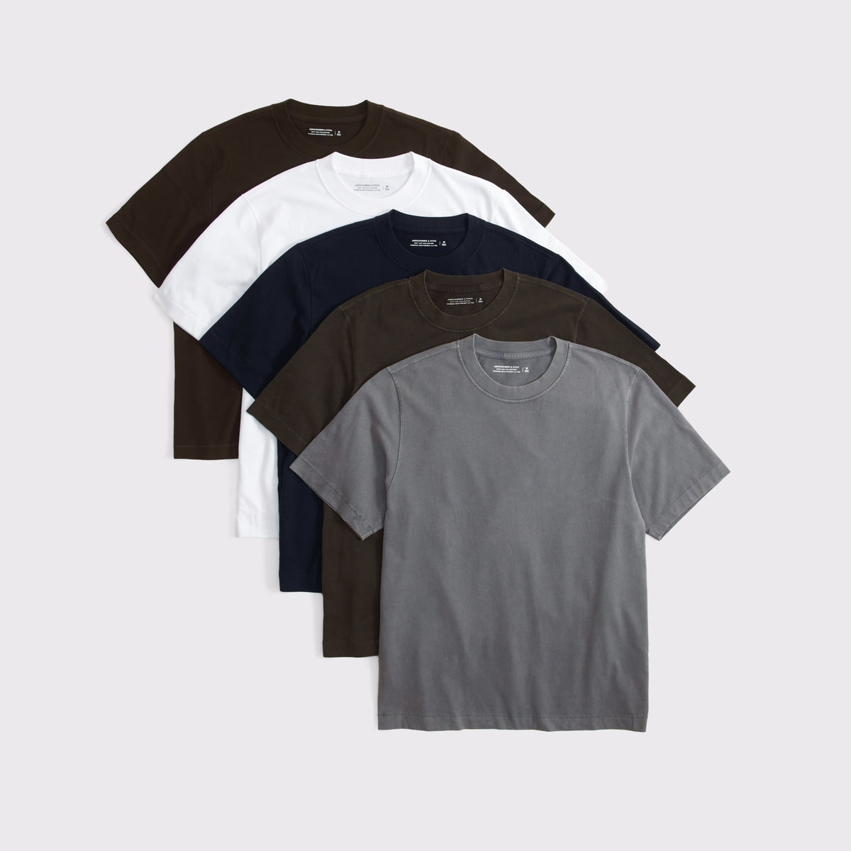 Abercrombie 5-Pack Premium Heavyweight 2.0 Tees