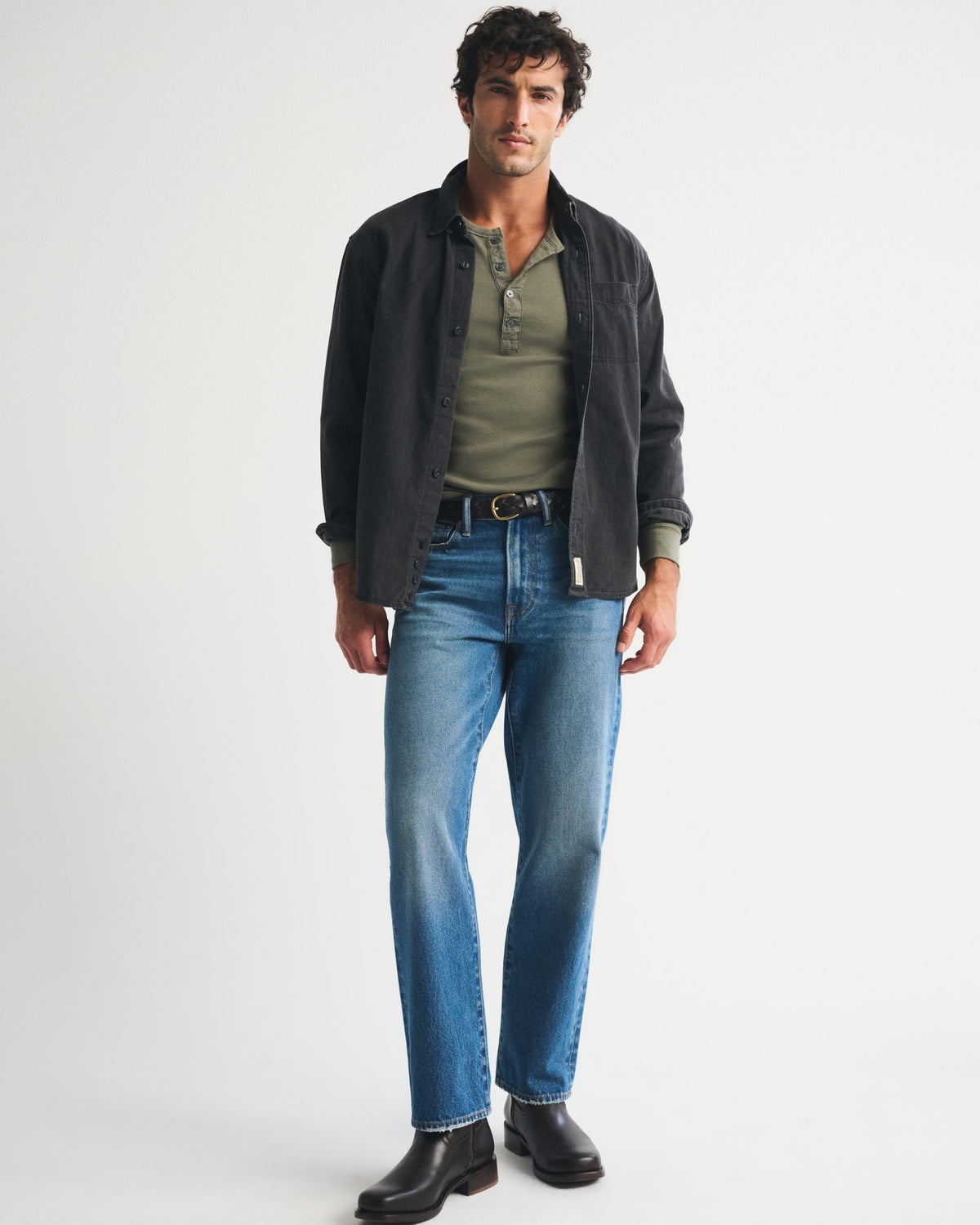 Abercrombie Essential Slim Ribbed Henley