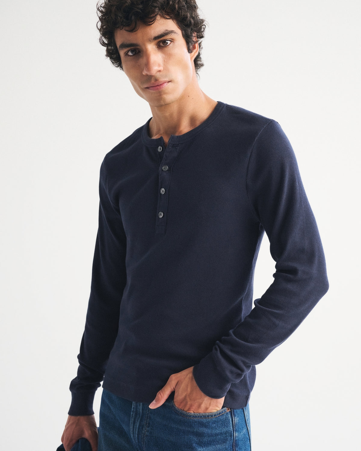 Abercrombie Essential Slim Ribbed Henley