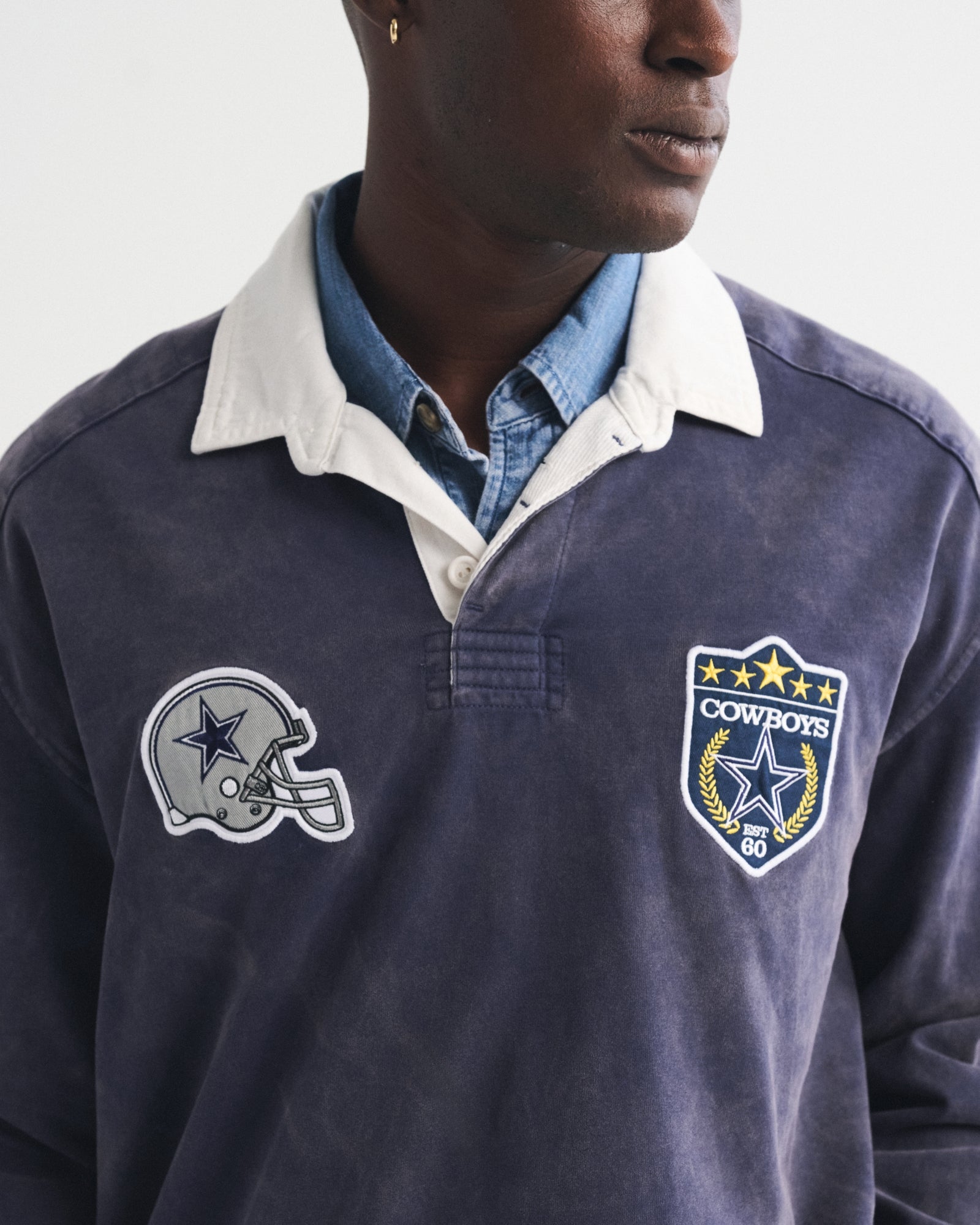 Abercrombie Seattle Seahawks Premium Heavyweight Rugby Polo
