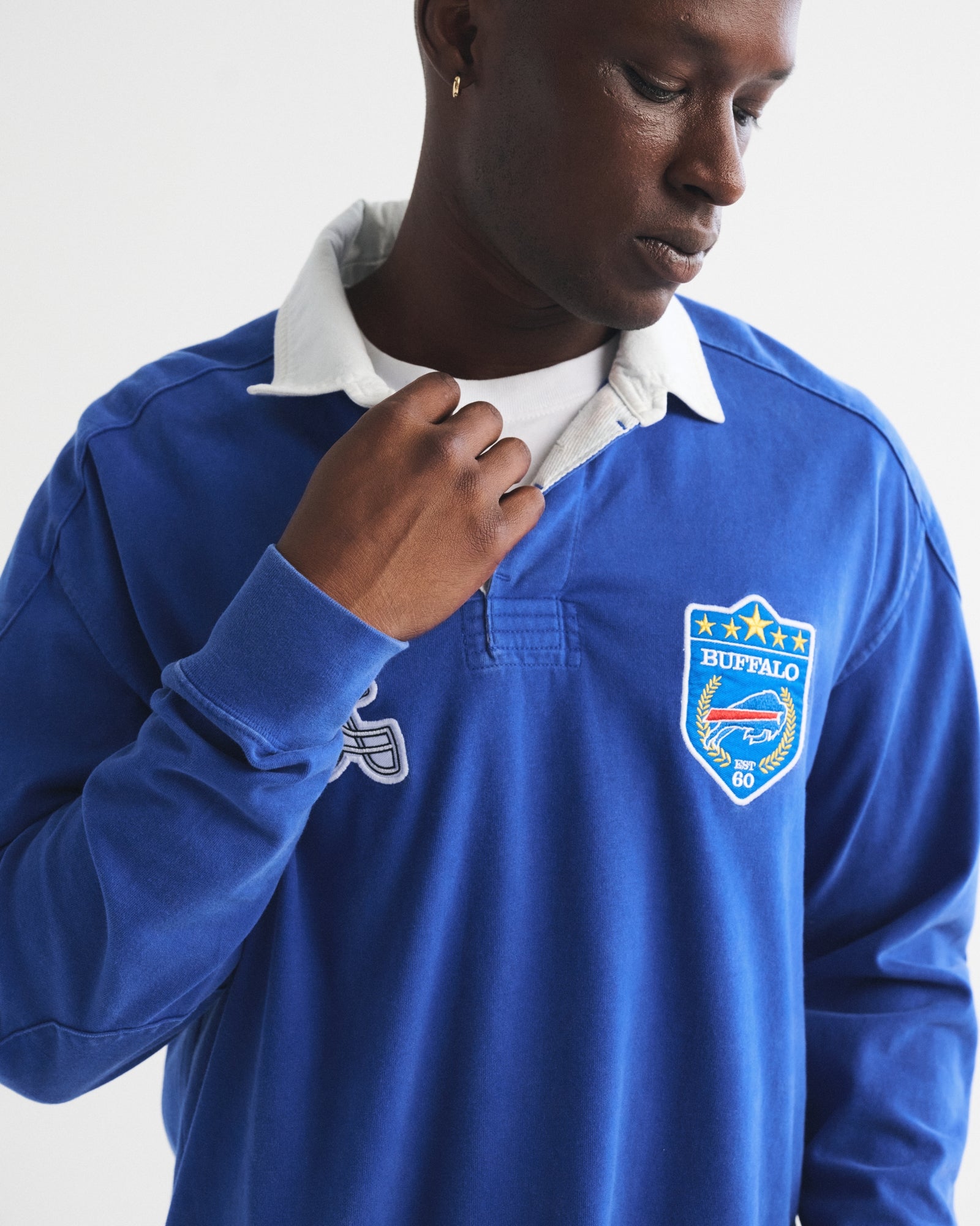Abercrombie Seattle Seahawks Premium Heavyweight Rugby Polo