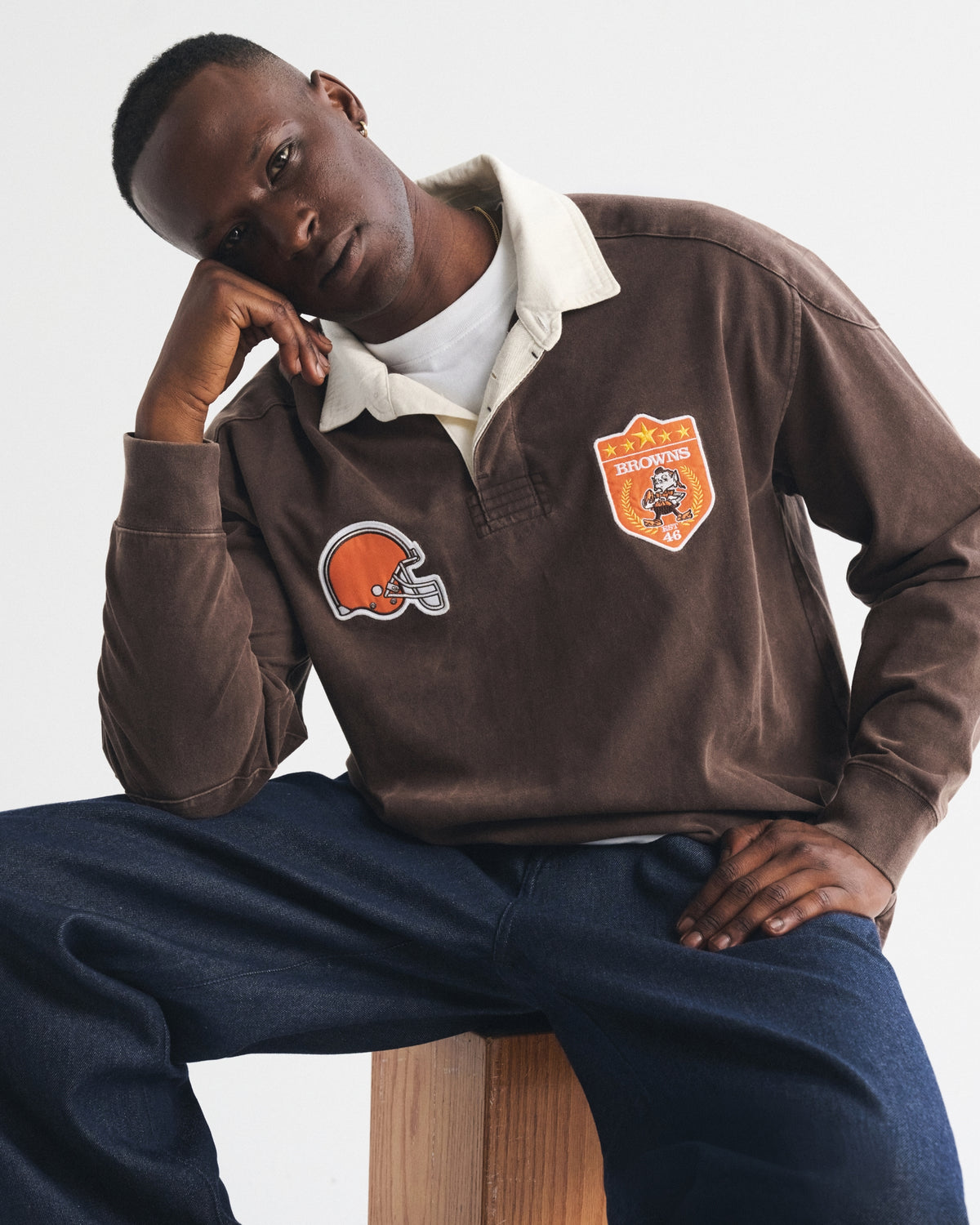 Abercrombie Seattle Seahawks Premium Heavyweight Rugby Polo