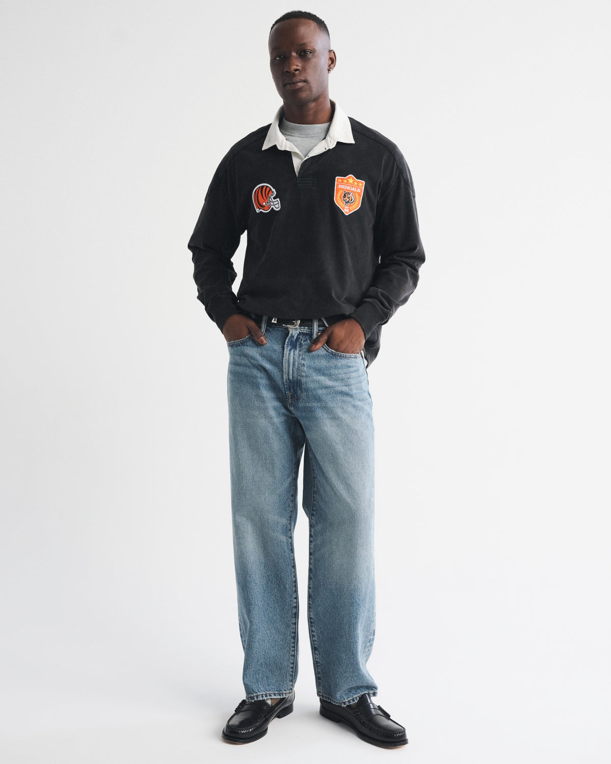 Abercrombie Seattle Seahawks Premium Heavyweight Rugby Polo