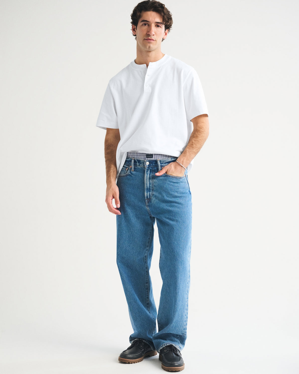 Abercrombie Short-Sleeve Premium Heavyweight 2.0 Henley