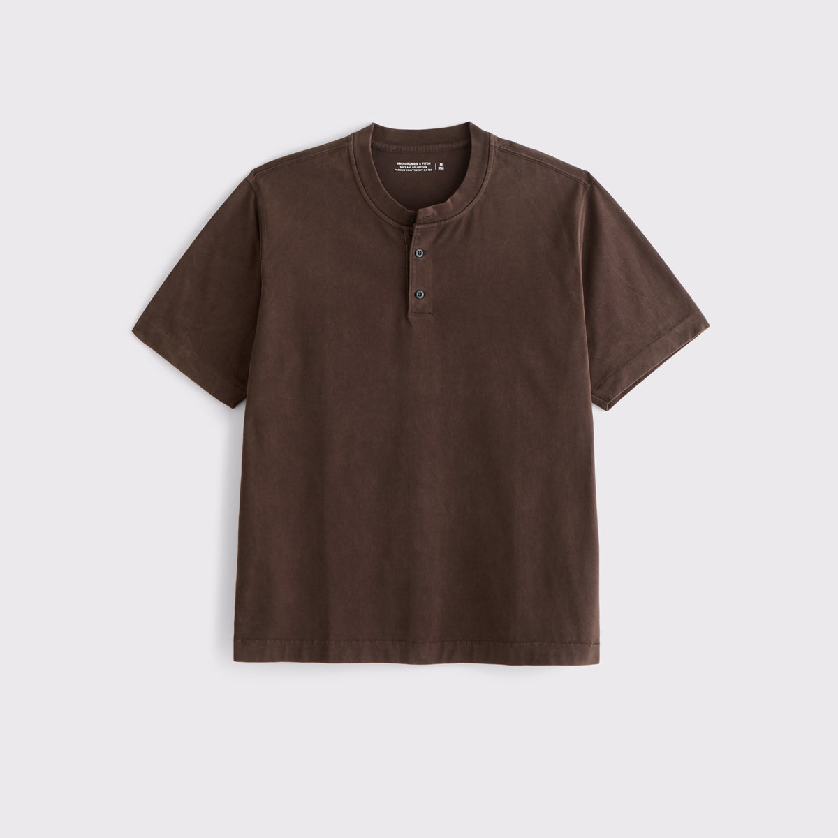Abercrombie Short-Sleeve Premium Heavyweight 2.0 Henley