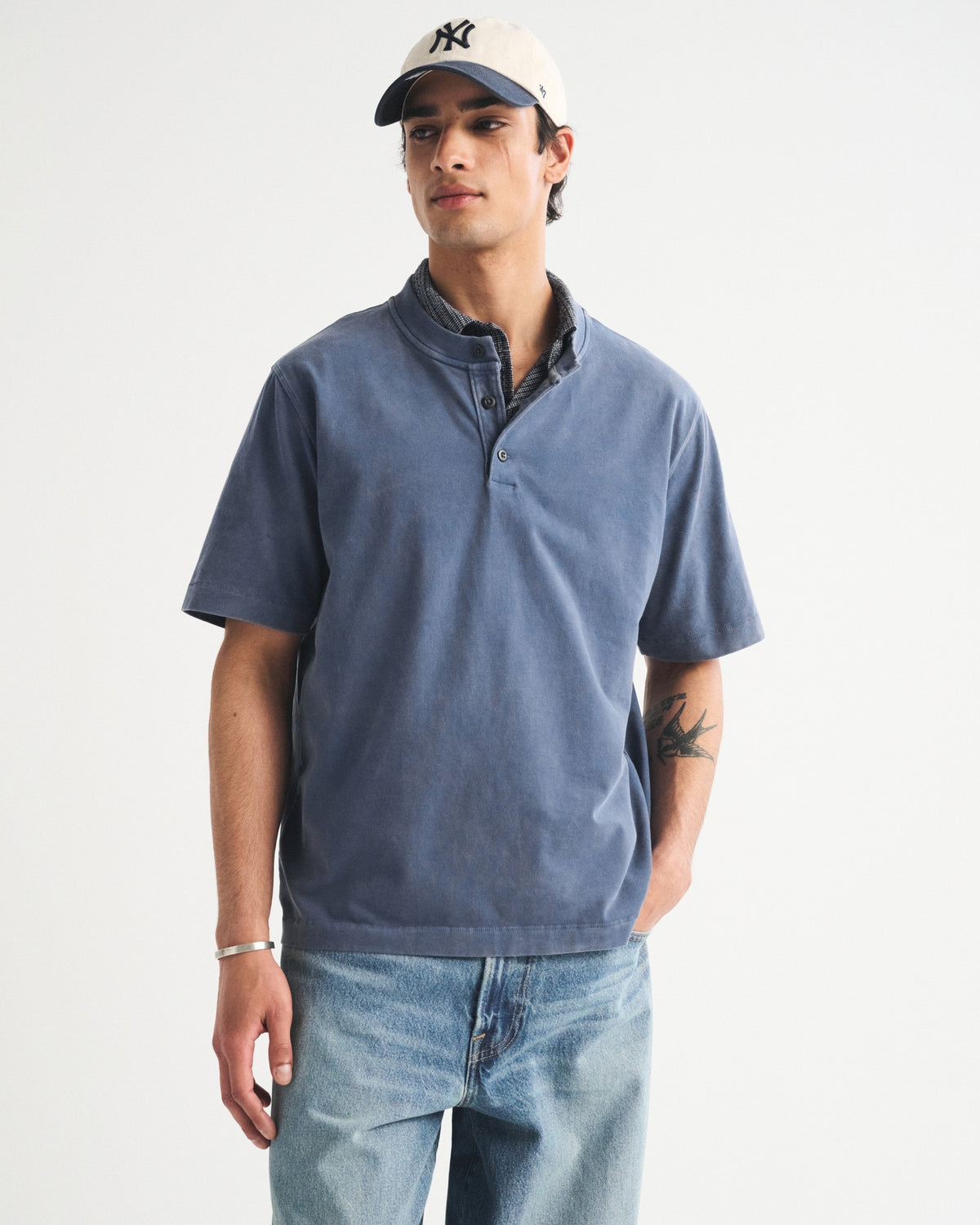 Abercrombie Short-Sleeve Premium Heavyweight 2.0 Henley