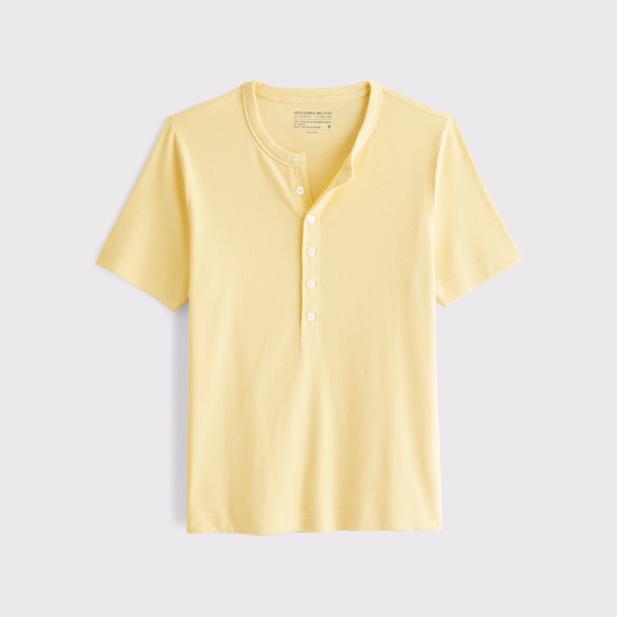 Abercrombie Essential Slim Ribbed Henley