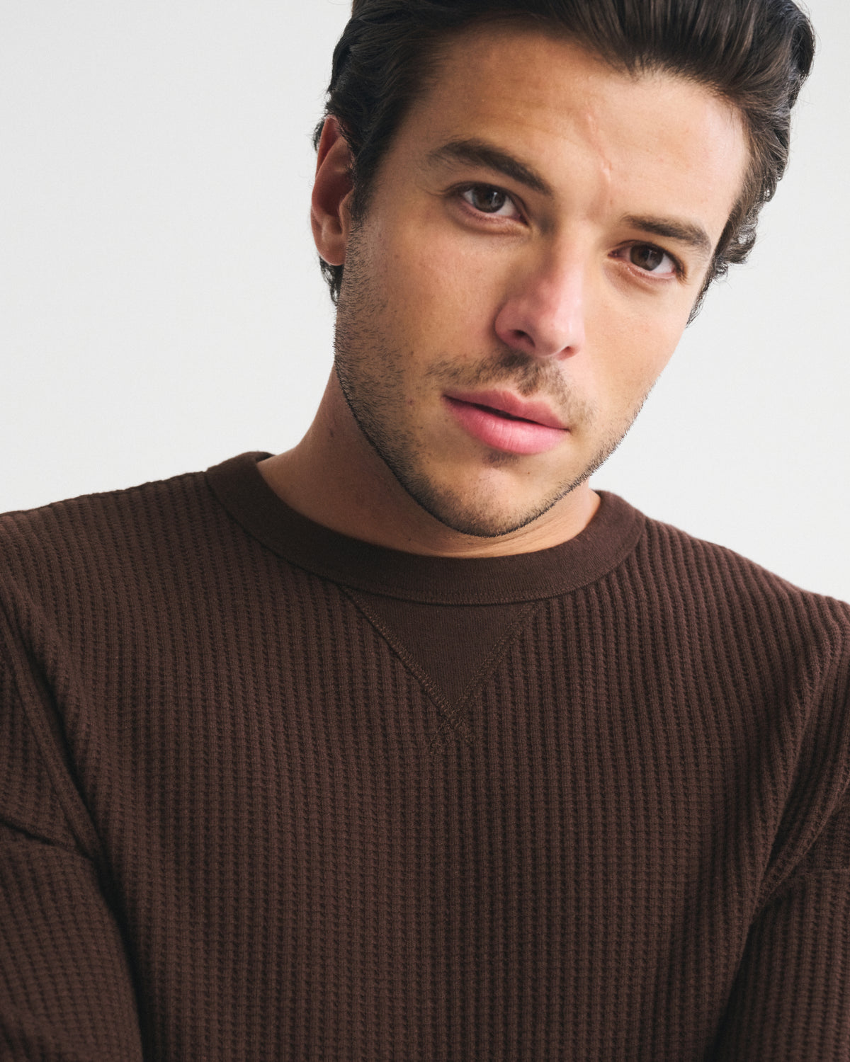Abercrombie Long-Sleeve Classic Waffle Tee