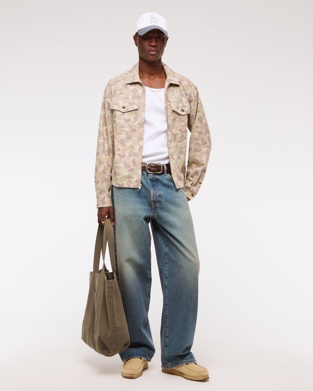 Abercrombie Twill Zip Shirt Jacket