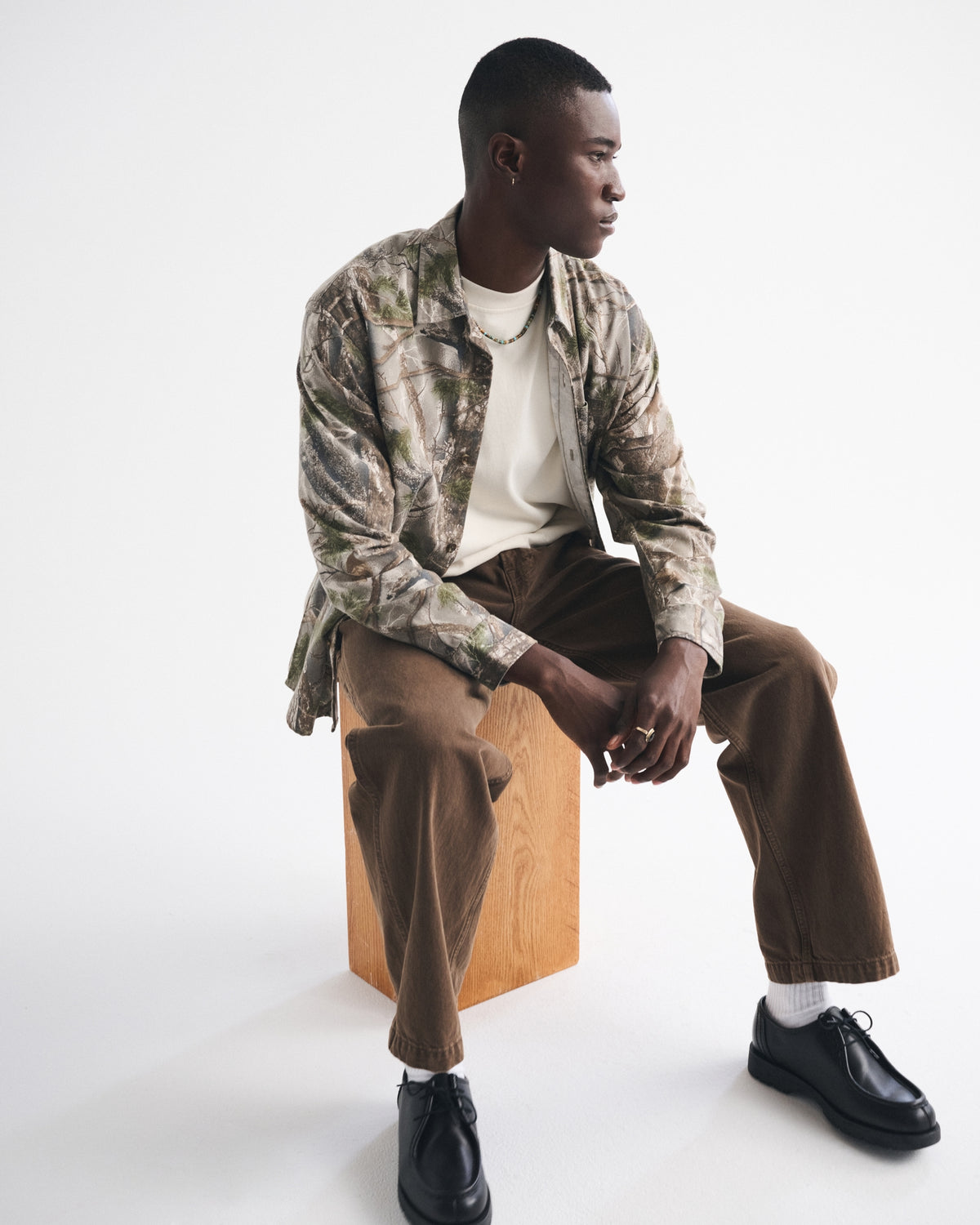 Abercrombie Twill Button-Up Shirt