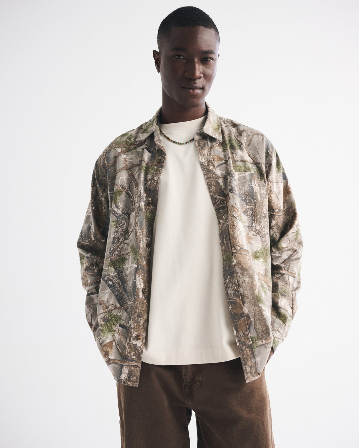 Abercrombie Twill Button-Up Shirt