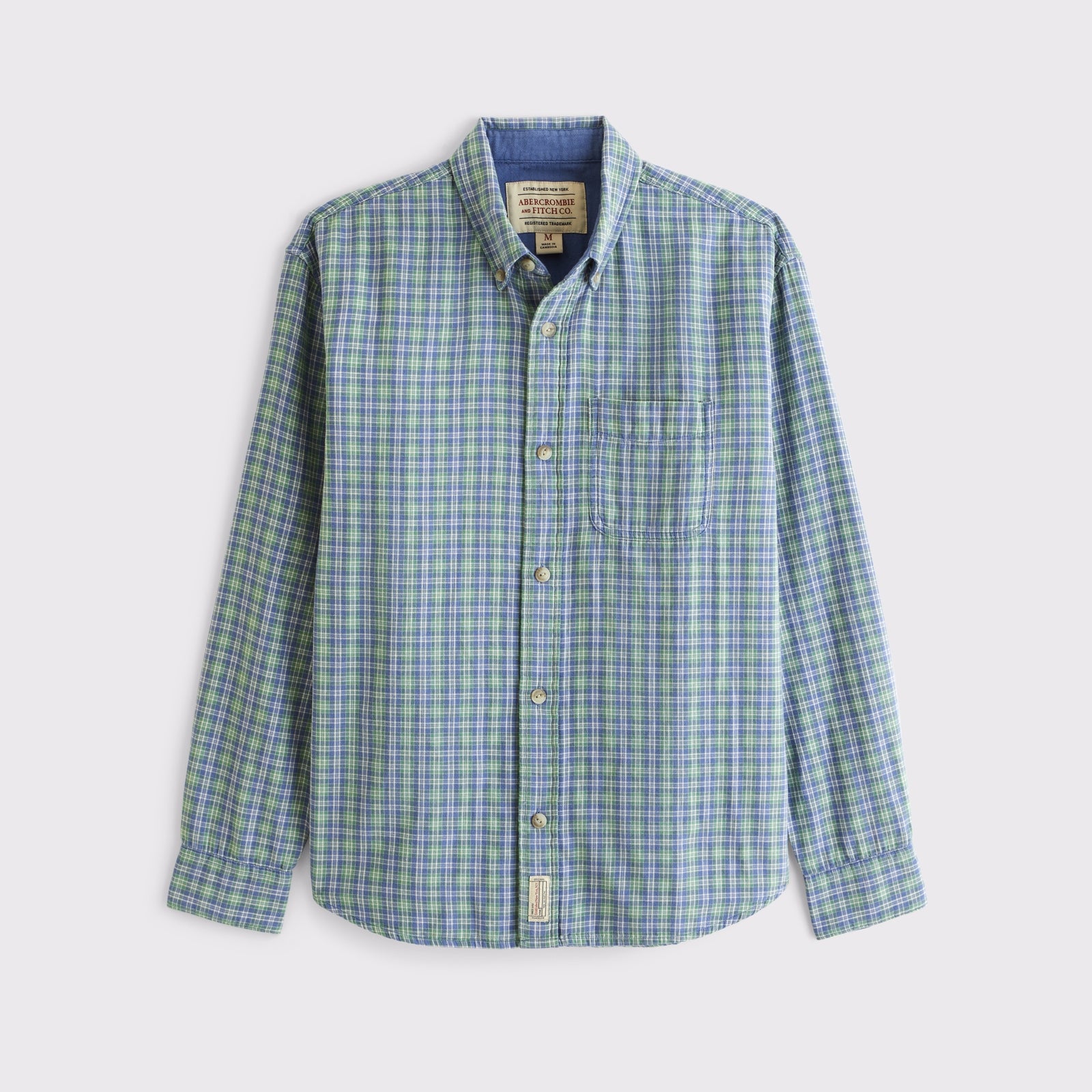 Abercrombie Double Cloth Plaid Shirt