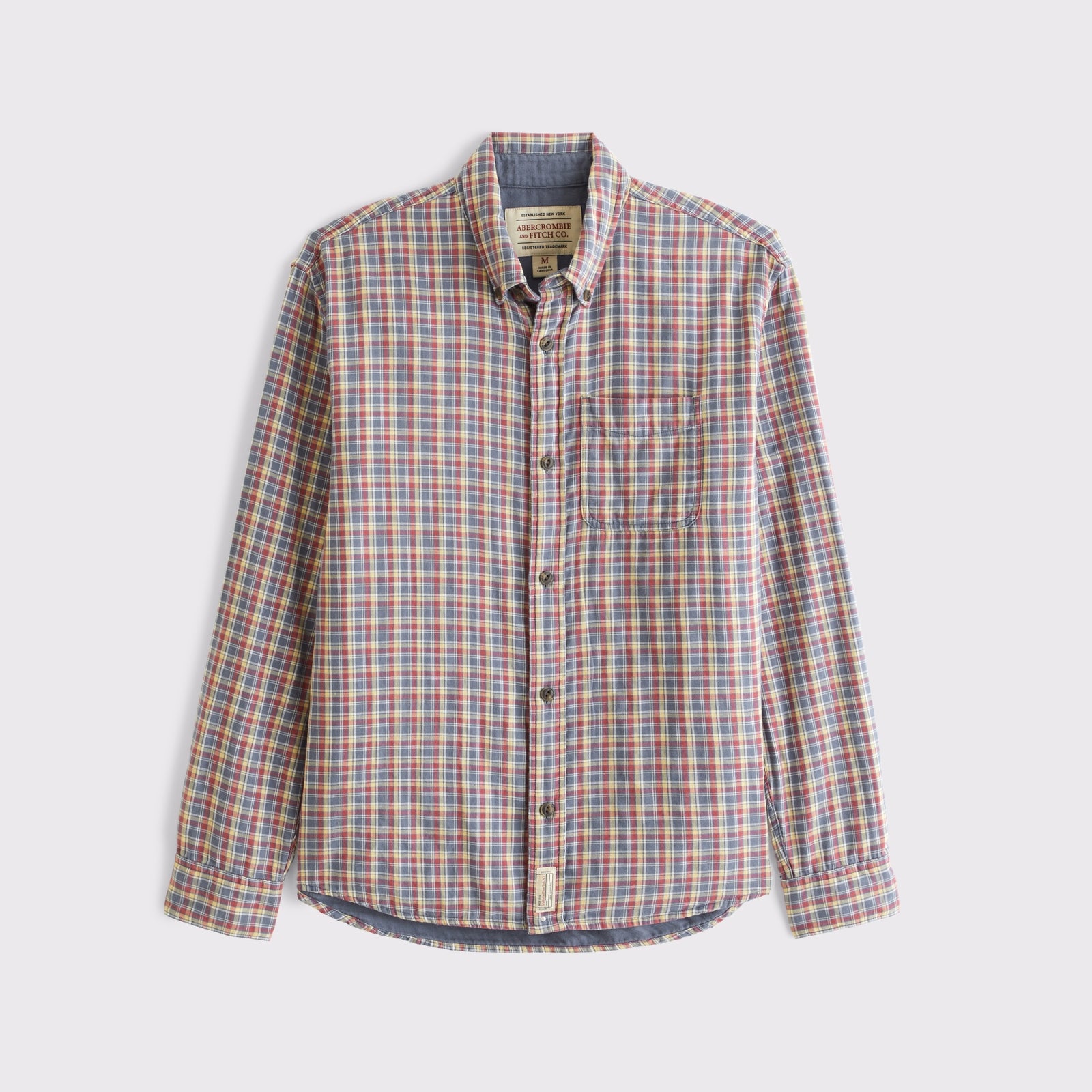 Abercrombie Double Cloth Plaid Shirt