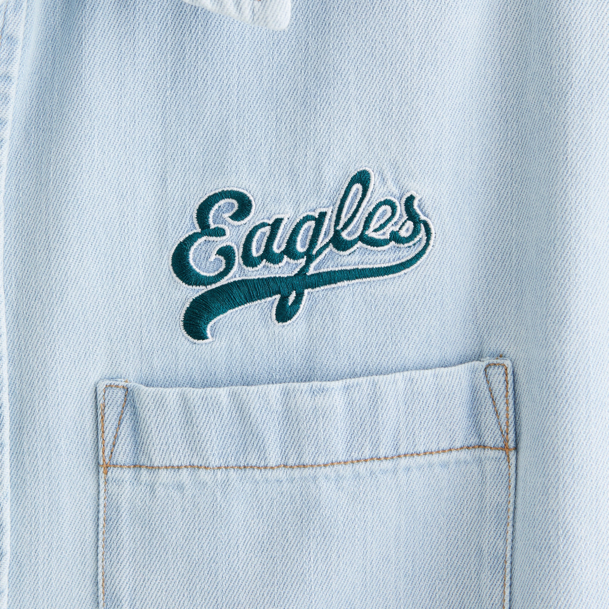 Abercrombie New England Patriots Denim Button-Up Shirt