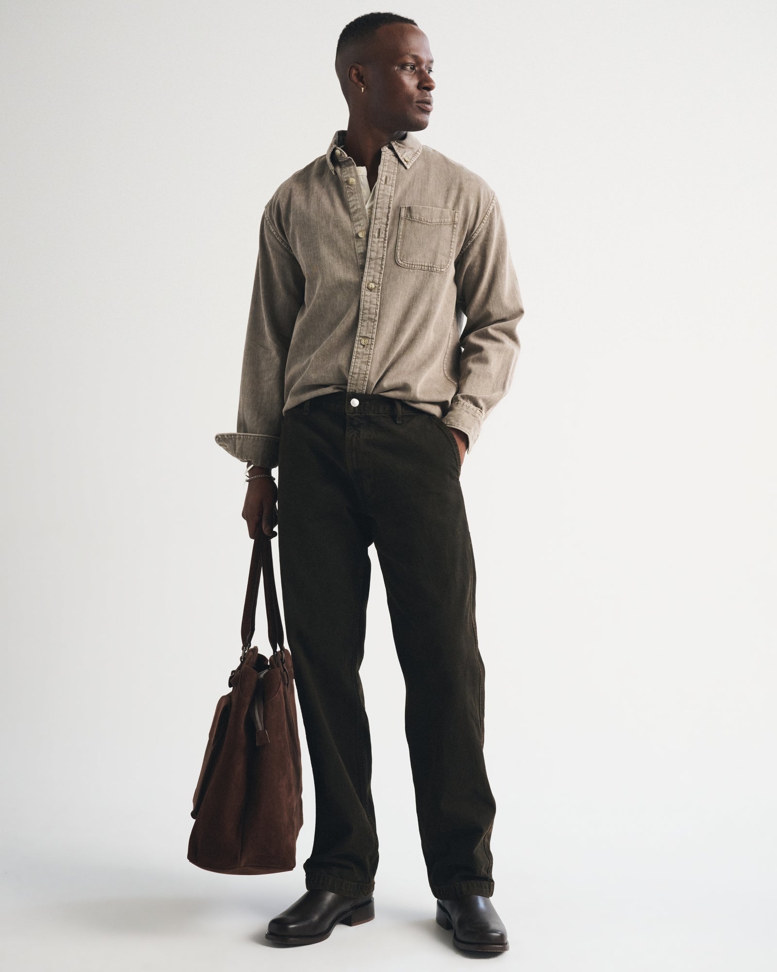 Abercrombie Denim Button-Up Shirt