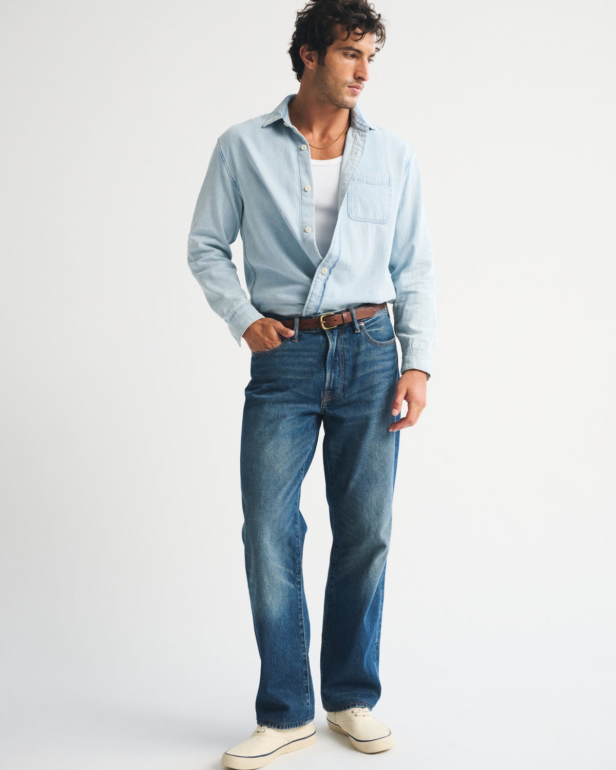 Abercrombie Denim Button-Up Shirt