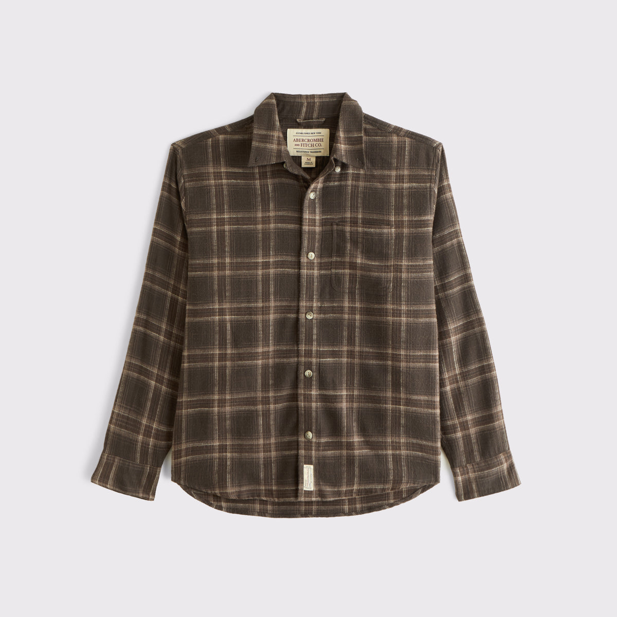 Abercrombie 100% Cotton Vintage-Inspired Flannel Shirt