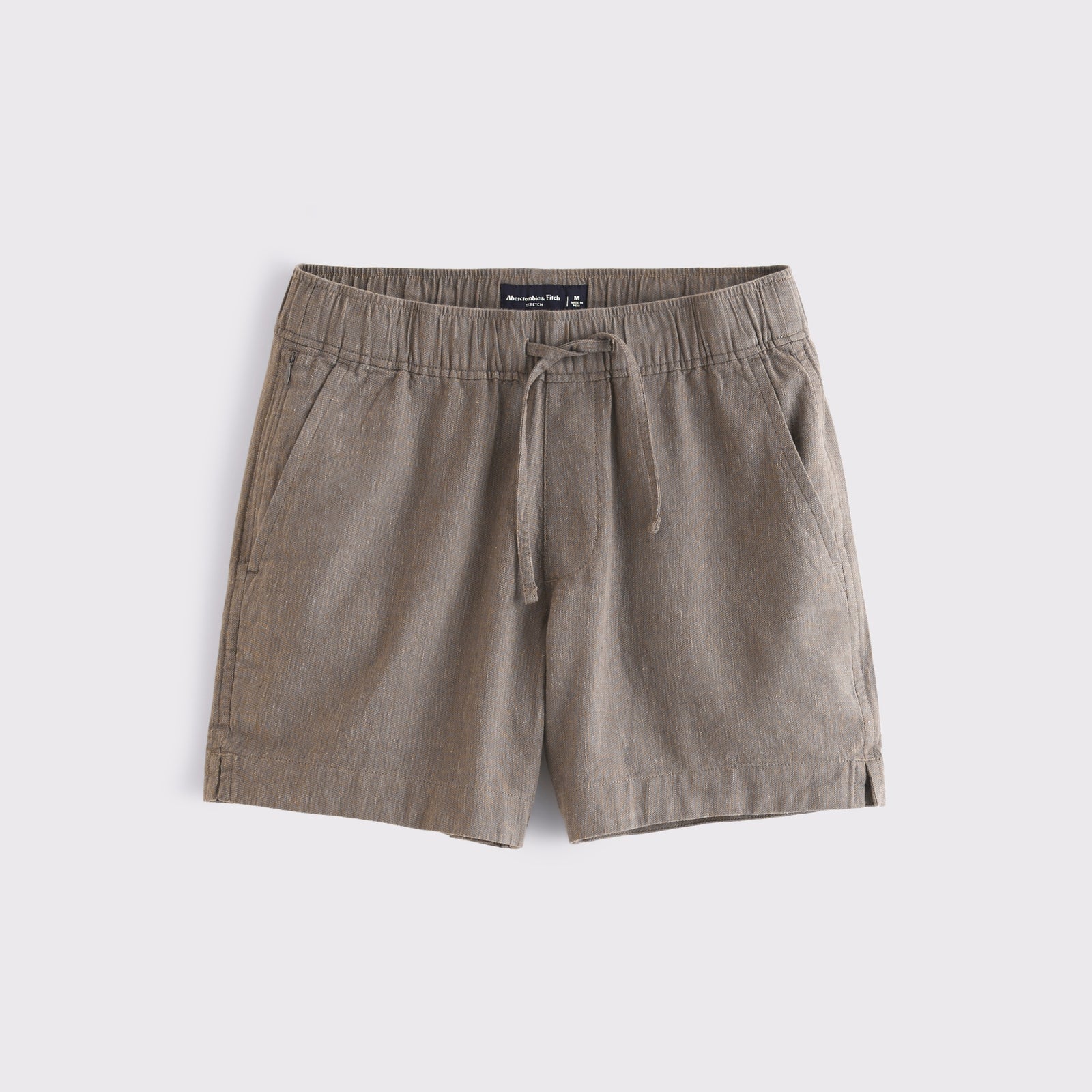 Abercrombie Linen Blend Pull-On Short