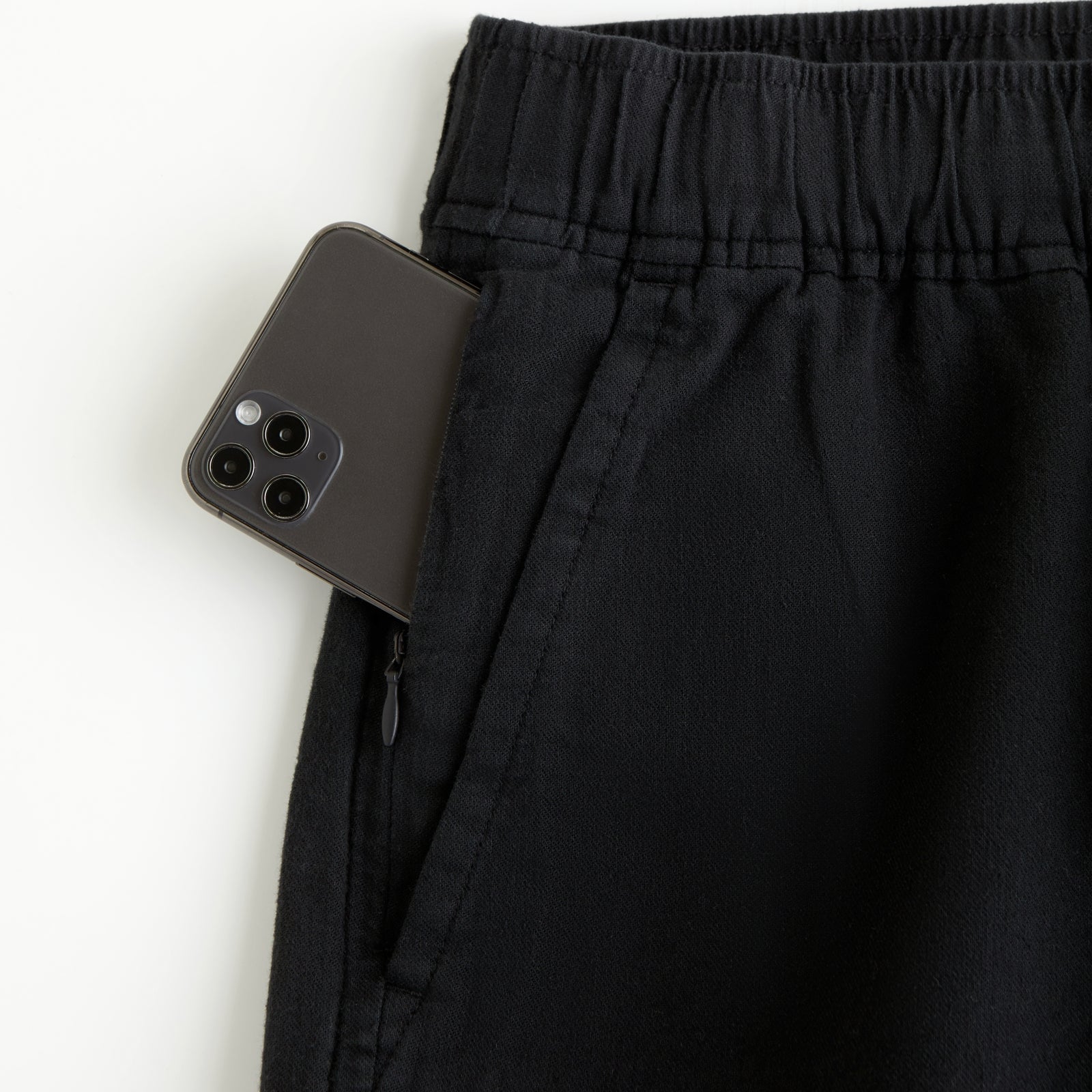 Abercrombie Linen Blend Pull-On Short