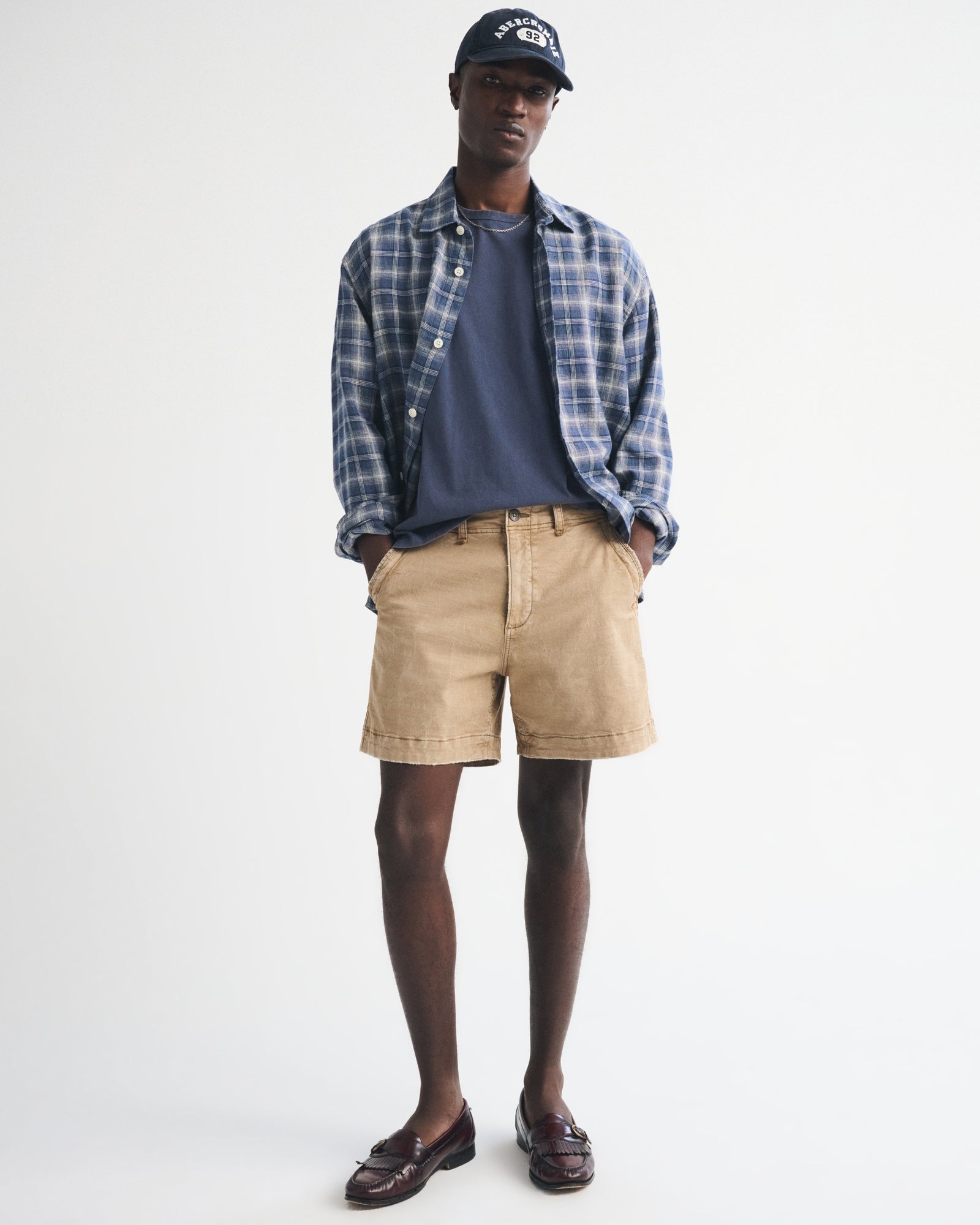 Abercrombie Sea Fade Plainfront Short