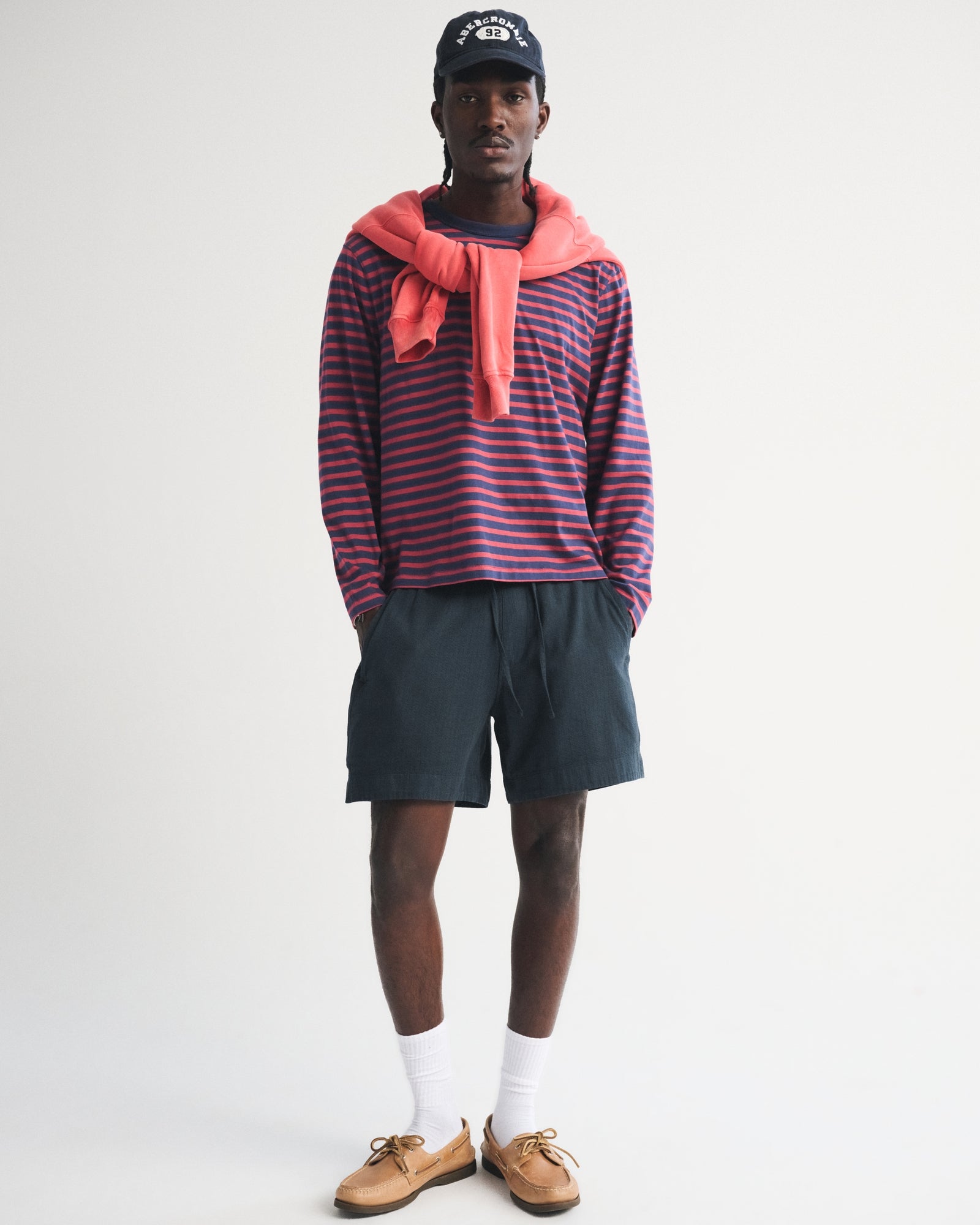 Abercrombie Cotton Texture Pull-On Short