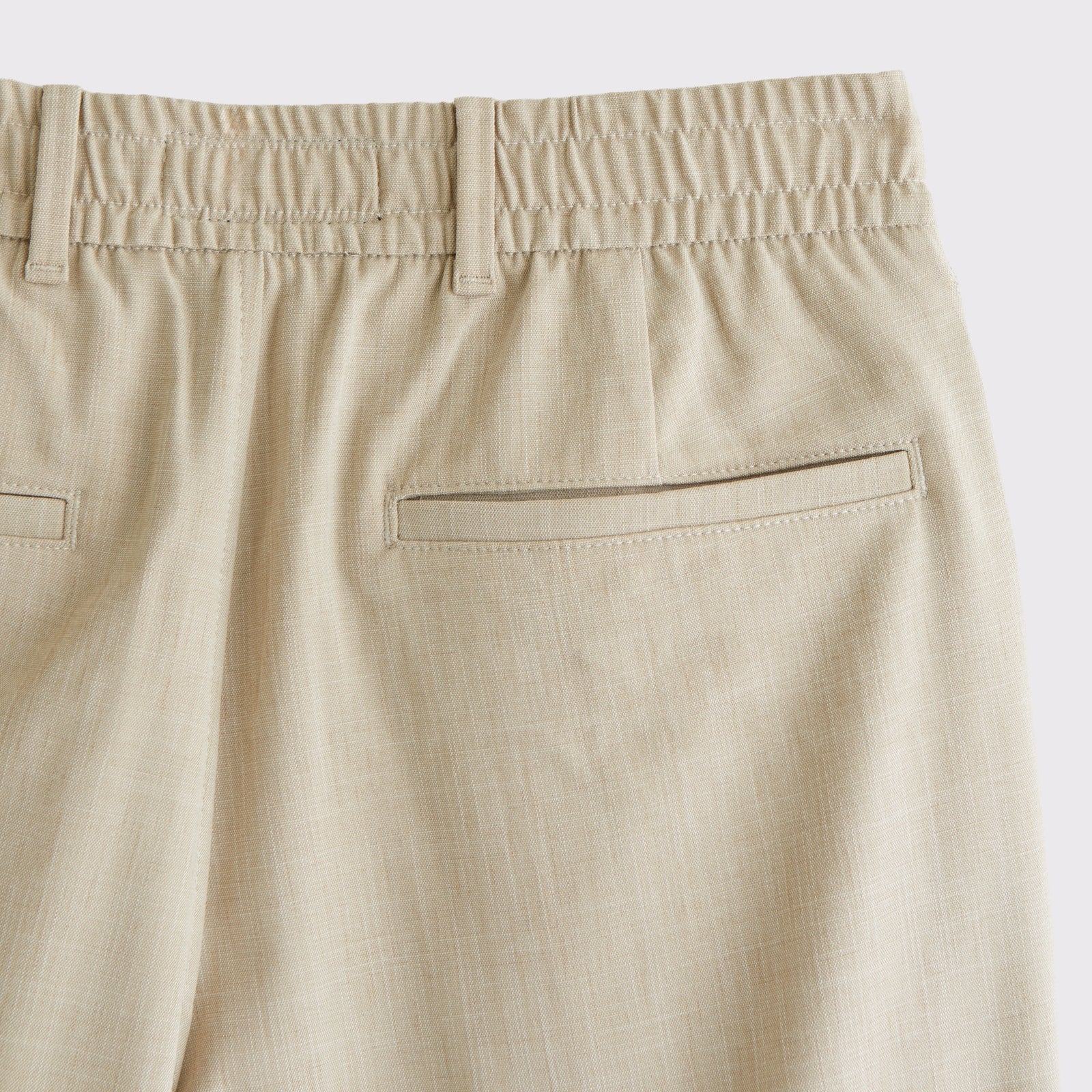 Abercrombie Relaxed Straight Pleated Hybrid-Waist Trouser